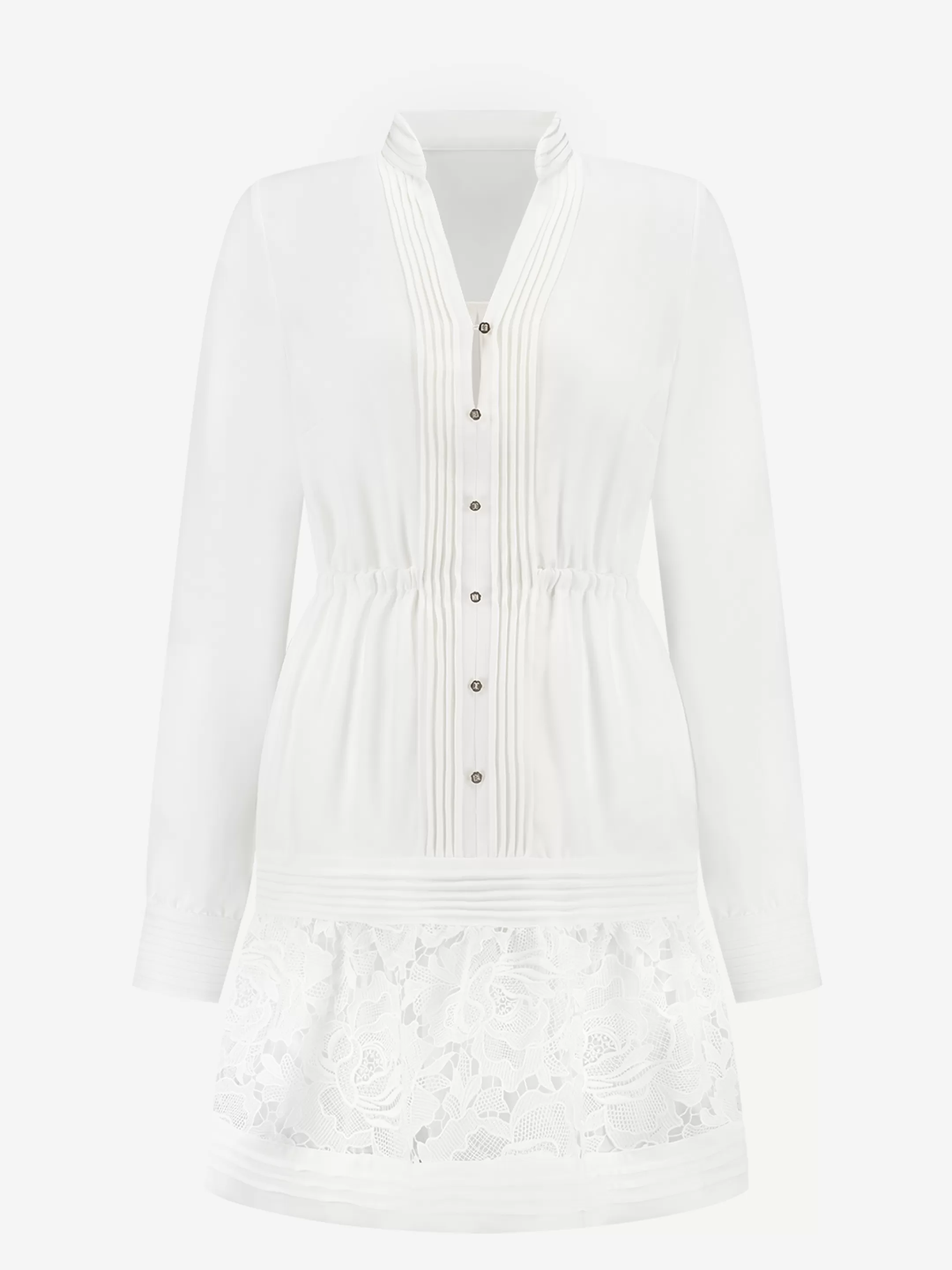 Hot NIKKIE A-line Dress with lace Star White