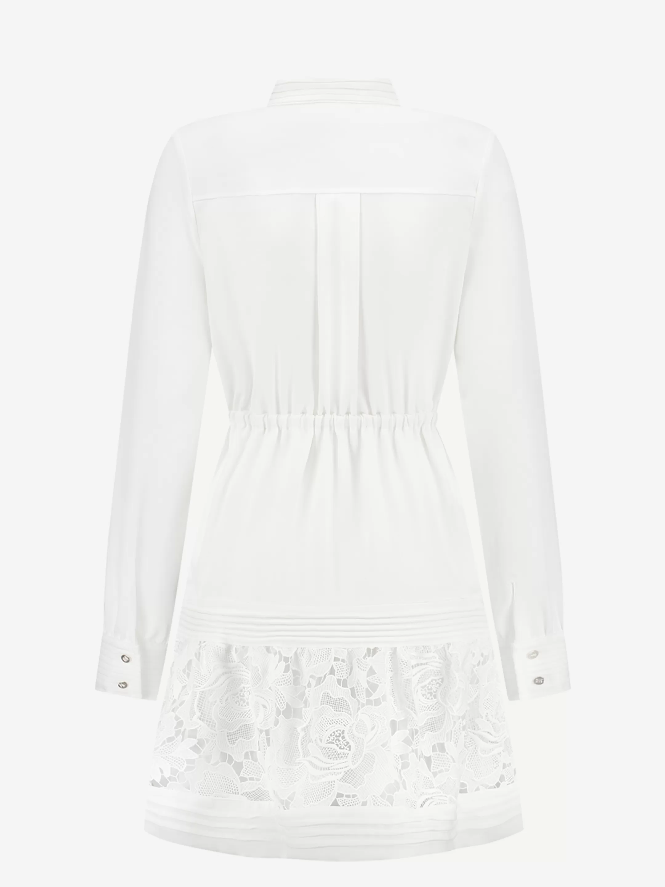 Hot NIKKIE A-line Dress with lace Star White