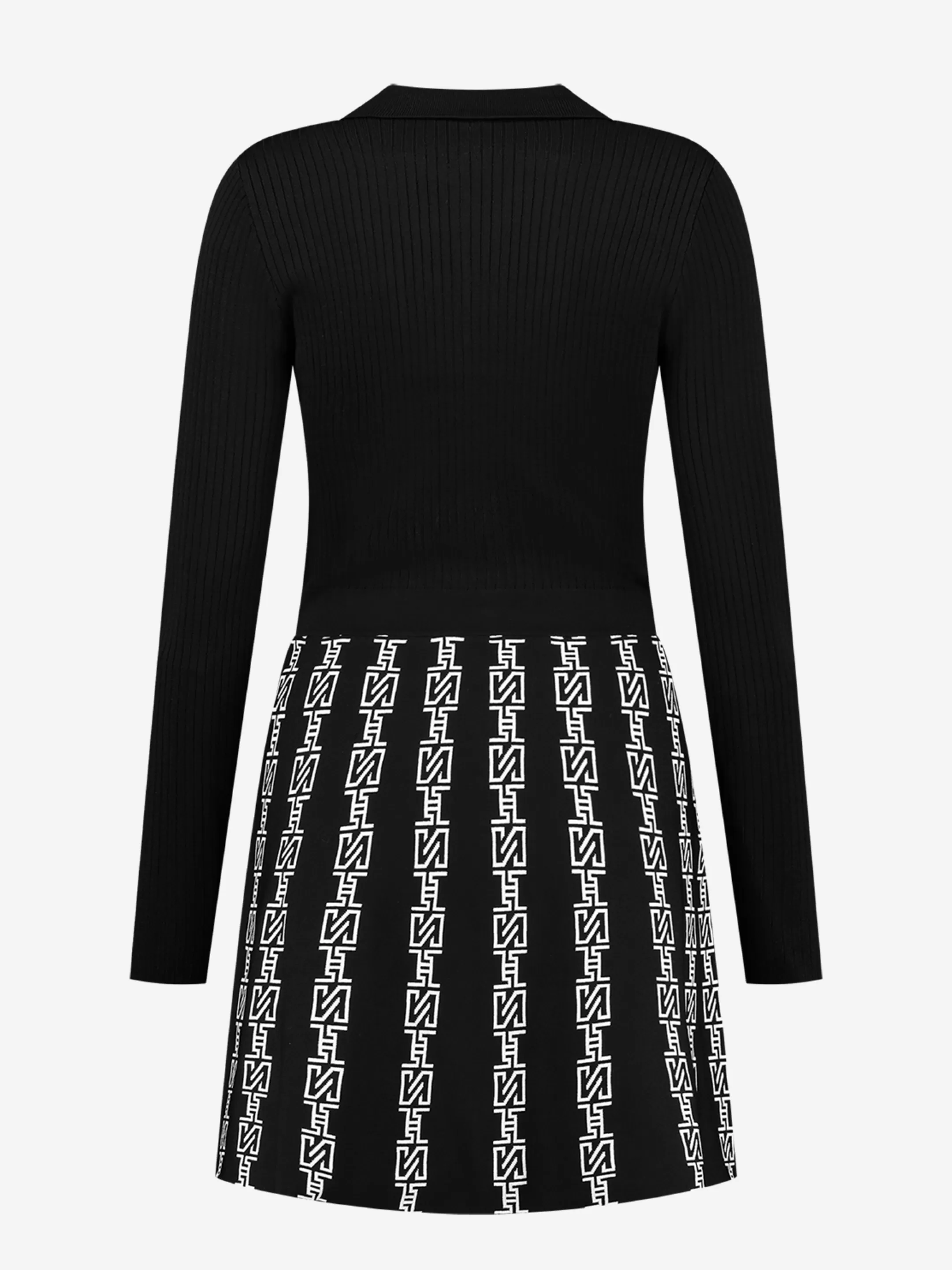Online NIKKIE A-line Dress with N logos Black