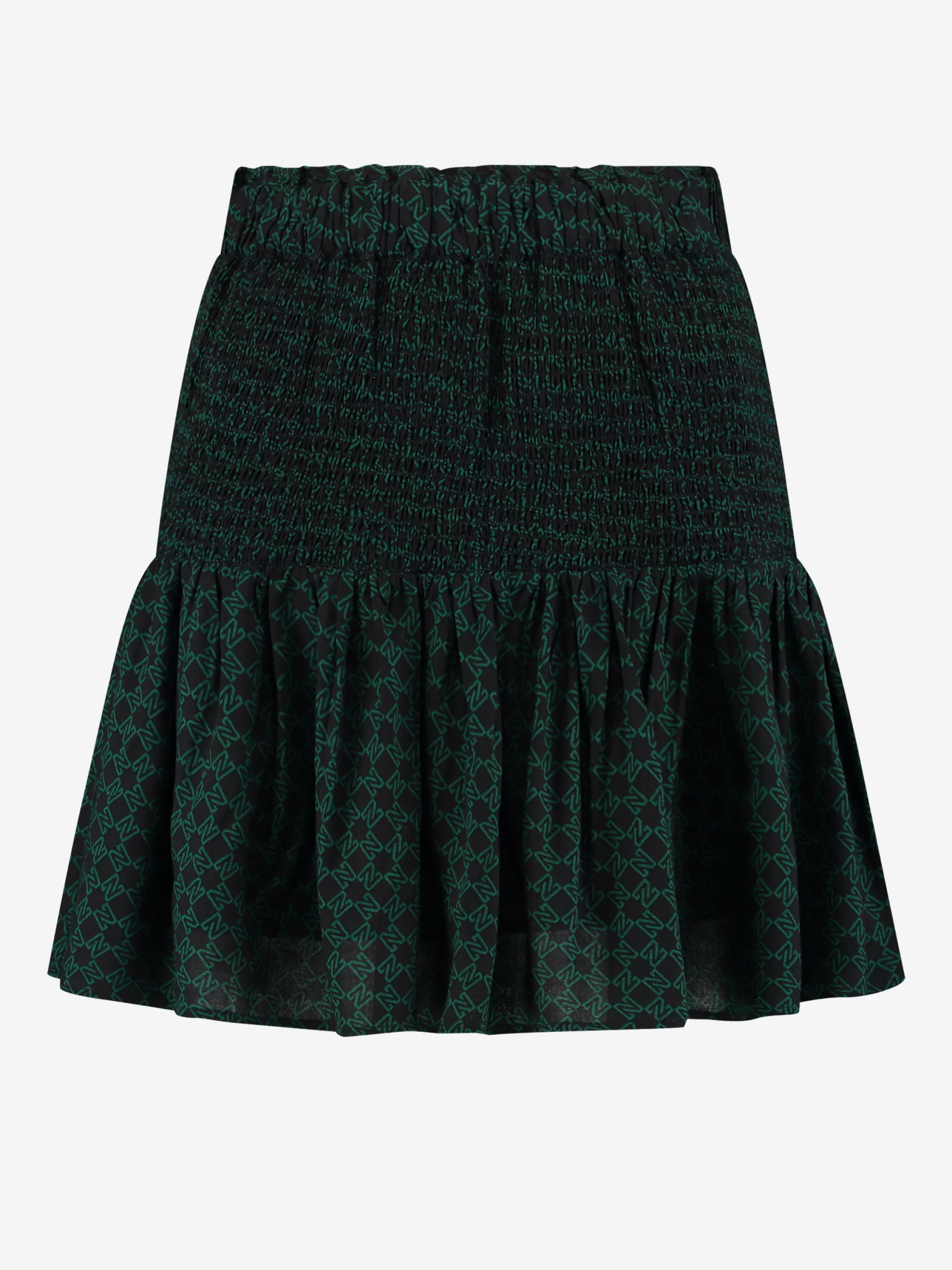 Discount NIKKIE A-line skirt with smock Black/Petrol Blue