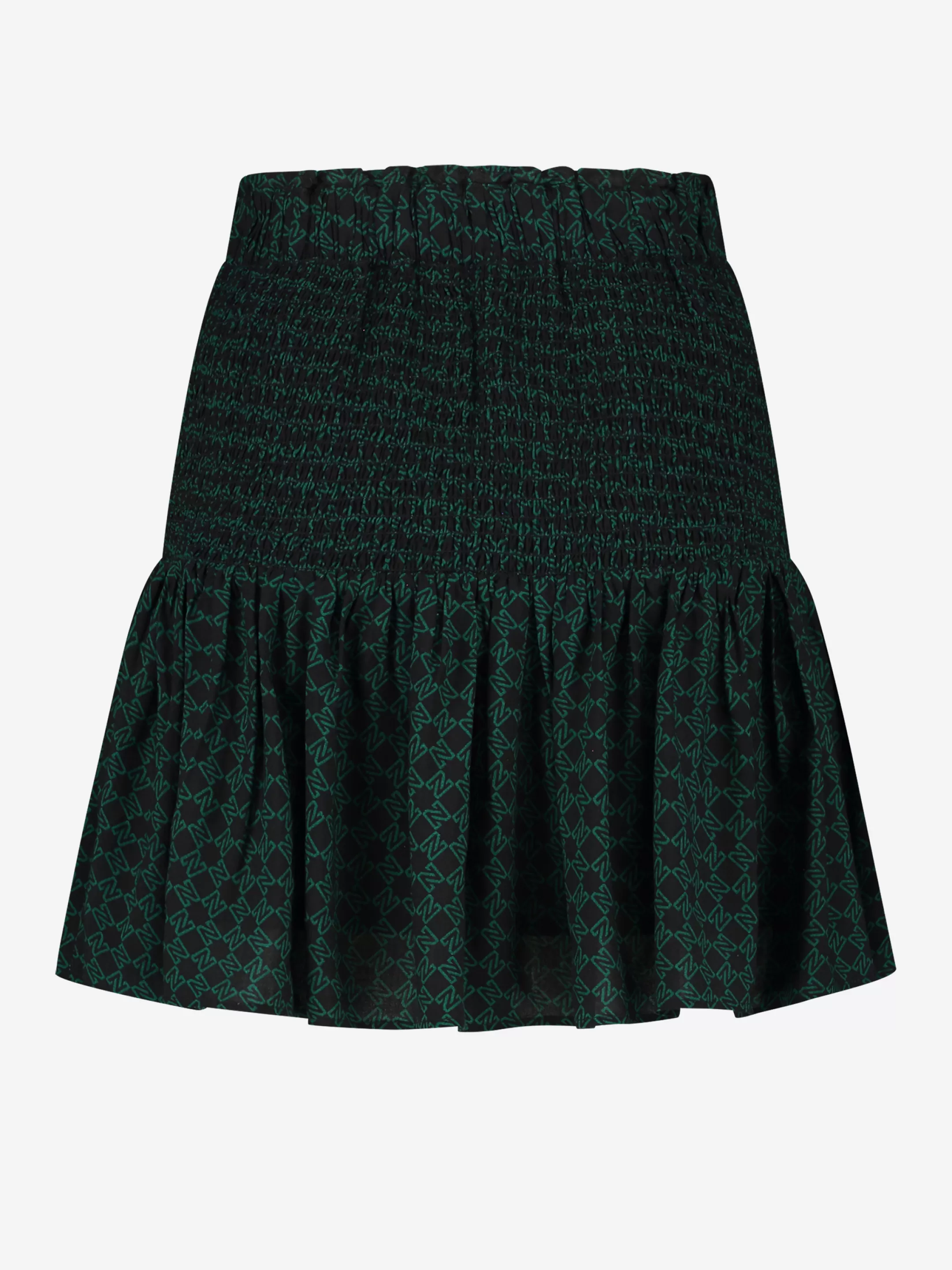 Discount NIKKIE A-line skirt with smock Black/Petrol Blue