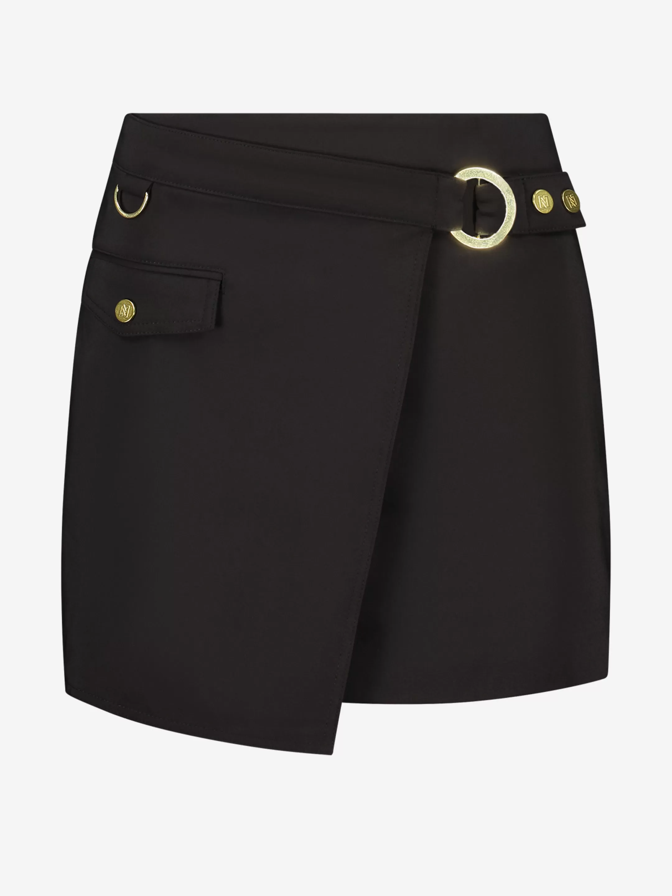 Flash Sale NIKKIE Asymmetric skirt with belt Black