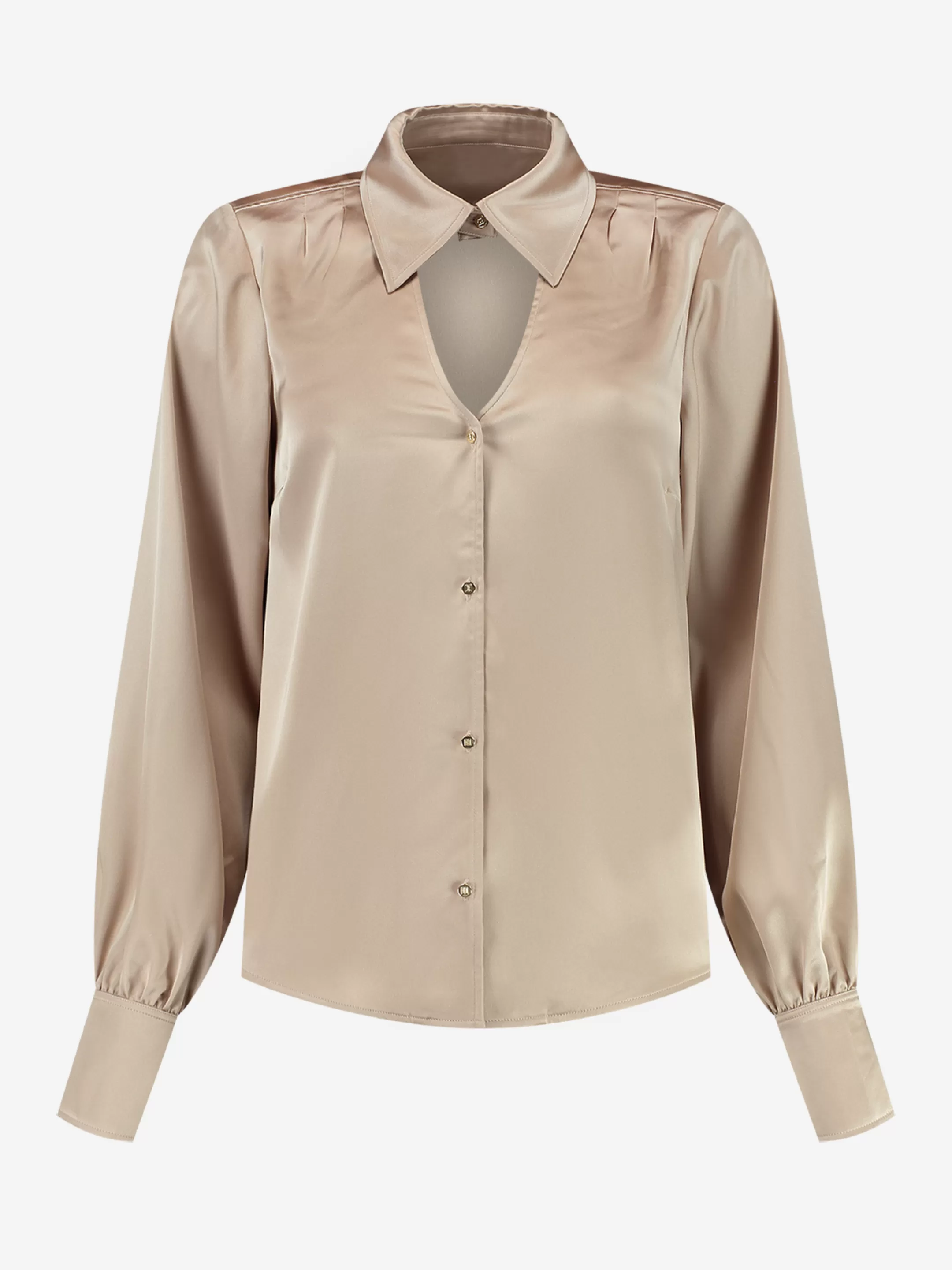 Shop NIKKIE Blouse with cut out Hummus