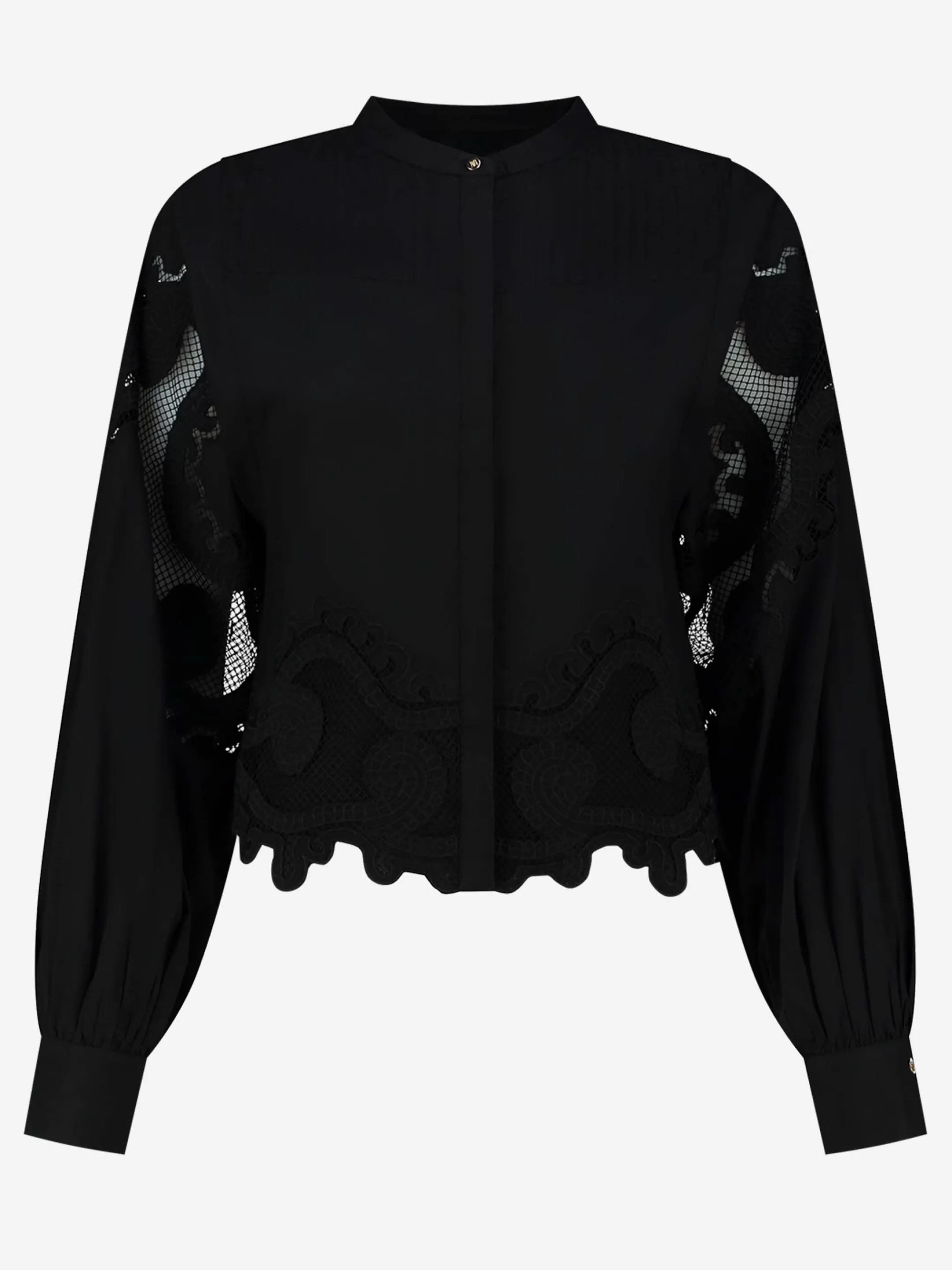 Online NIKKIE Blouse with lace Black