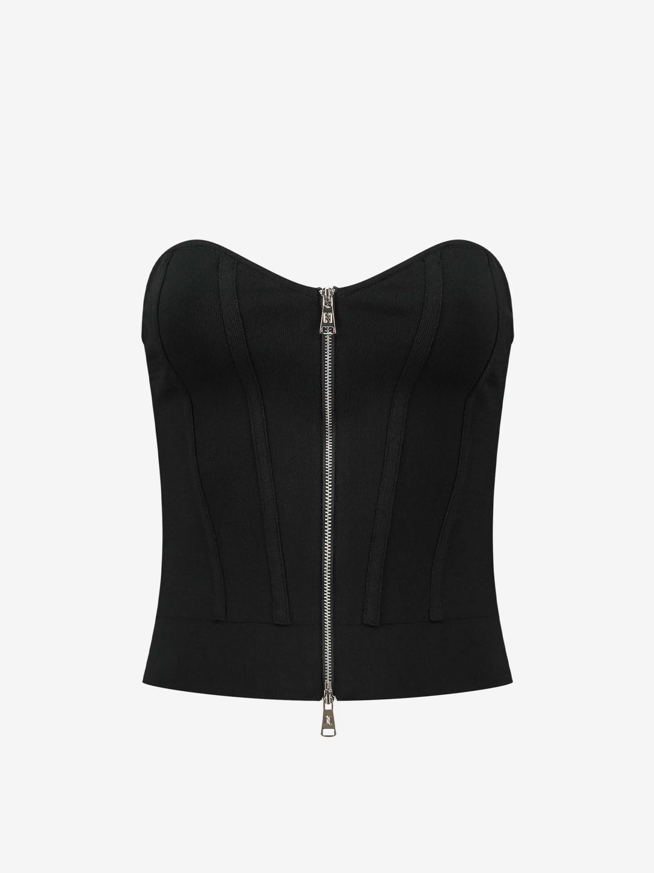 Cheap NIKKIE Bustier with zipper Black