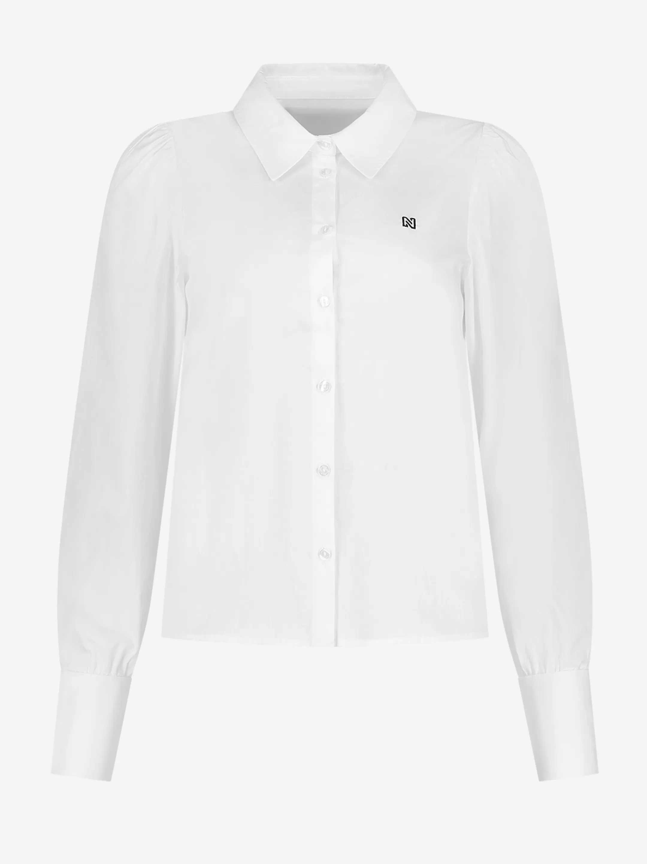 Shop NIKKIE Cotton blouse Star White