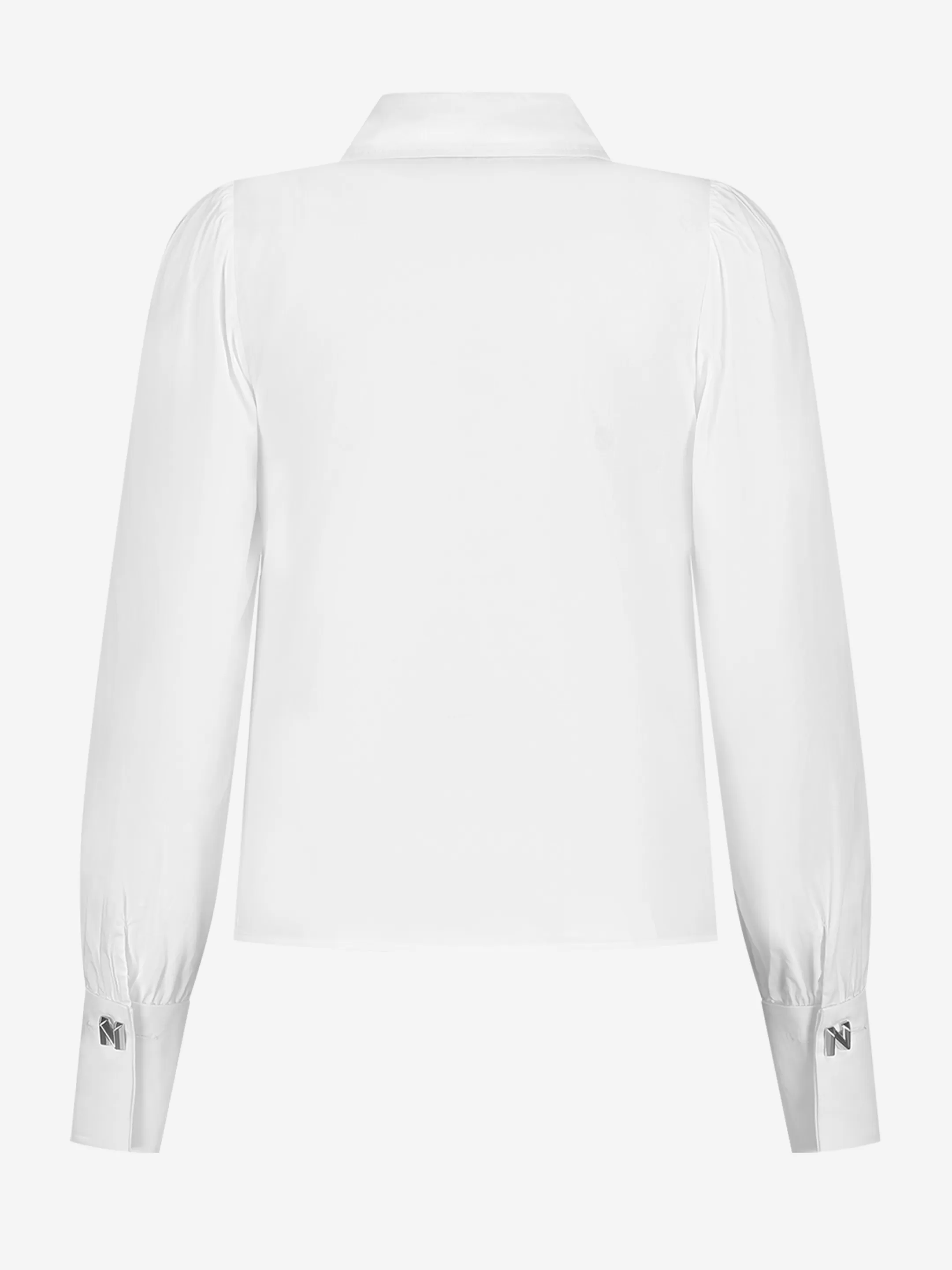 Shop NIKKIE Cotton blouse Star White
