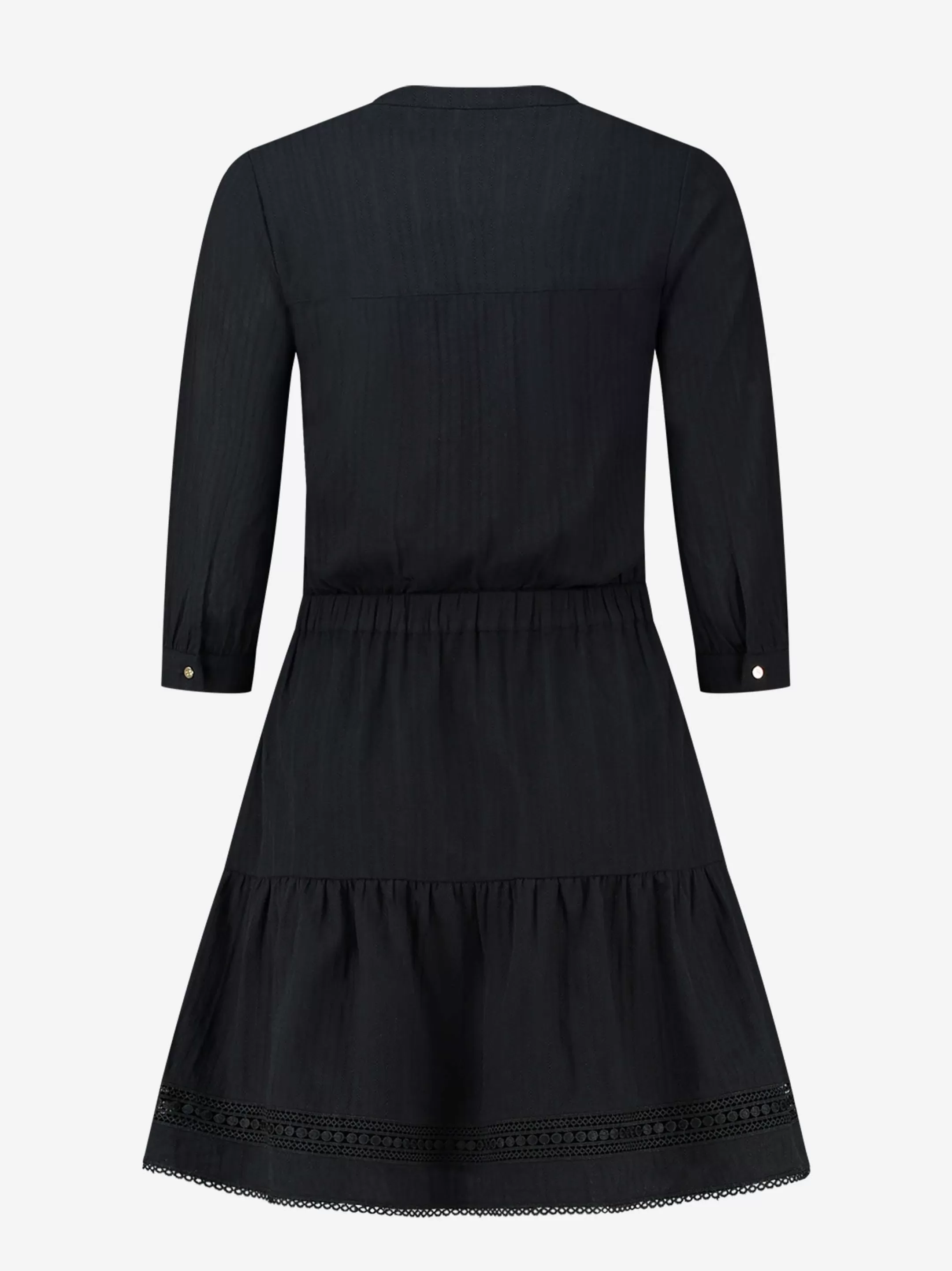 Fashion NIKKIE Cotton Dress with embroidery Black