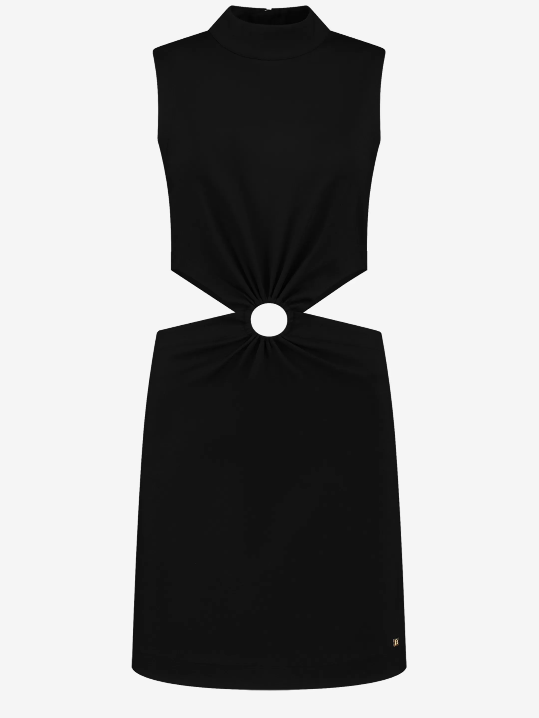 Hot NIKKIE Cut-out Sleeveless dress with high neck Black