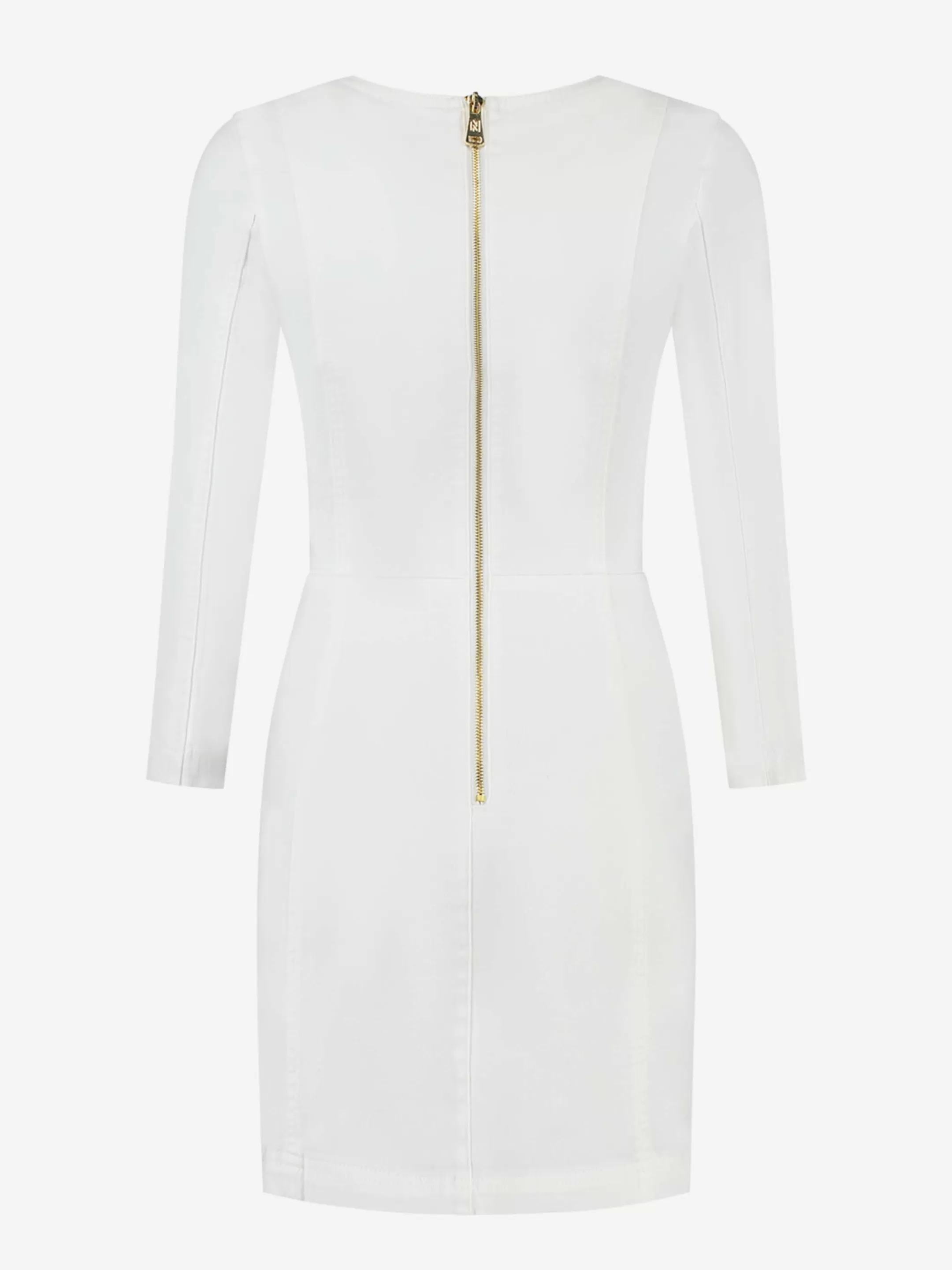 New NIKKIE Denim fitted Dress Star White