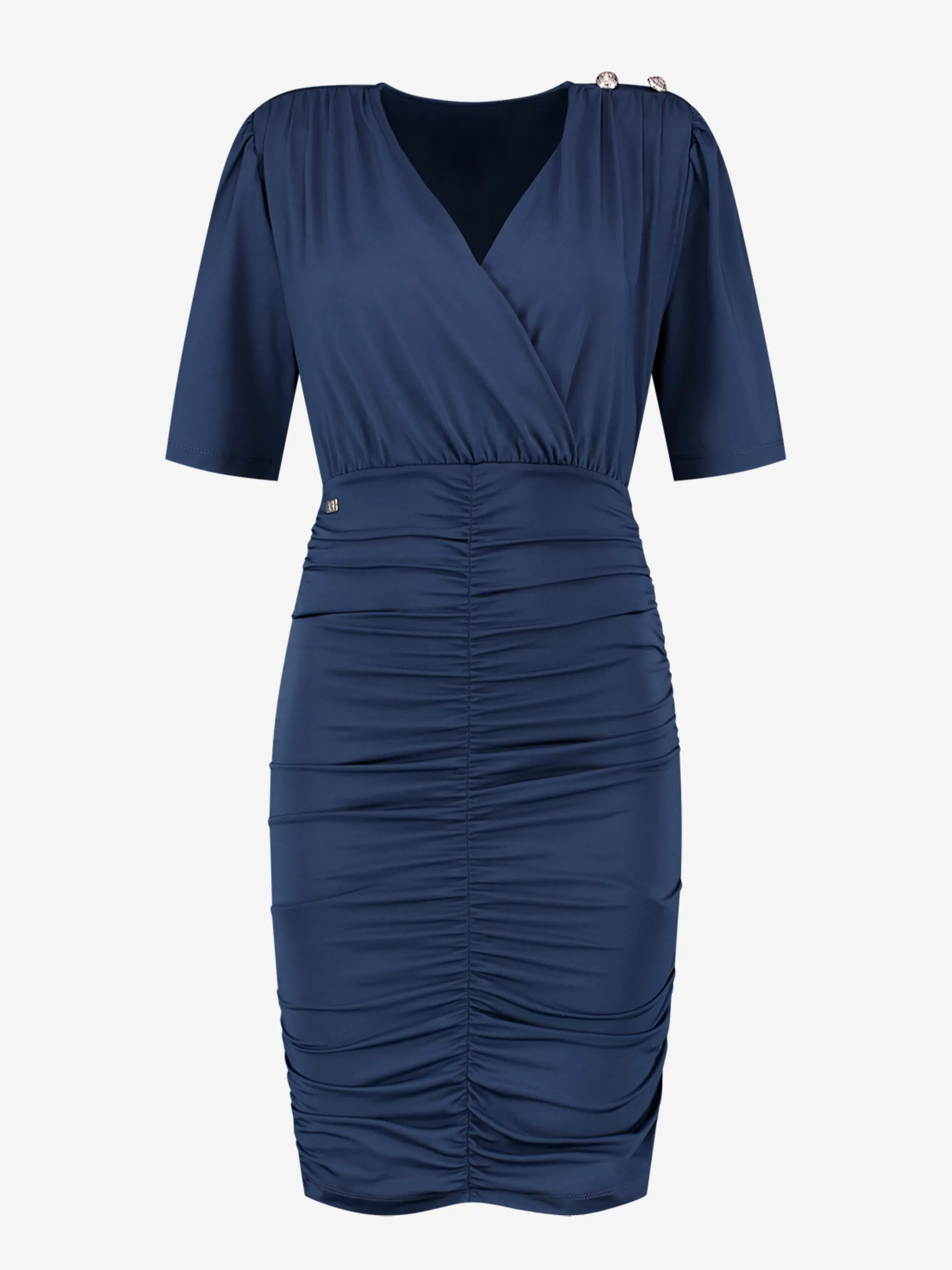 Outlet NIKKIE Draped fitted dress Deep blue