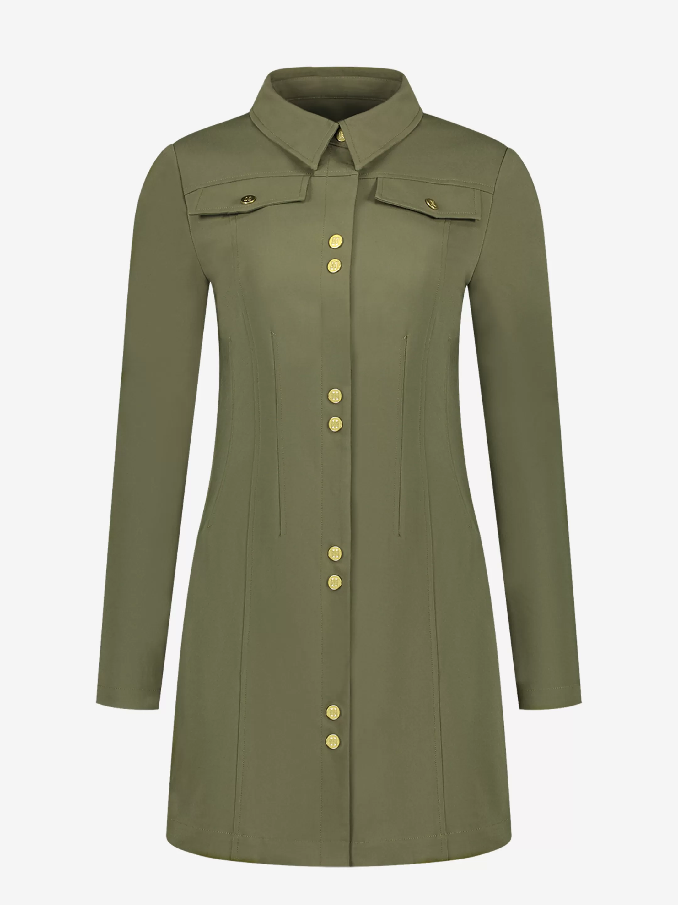 New NIKKIE Dress with buttons Combat Green