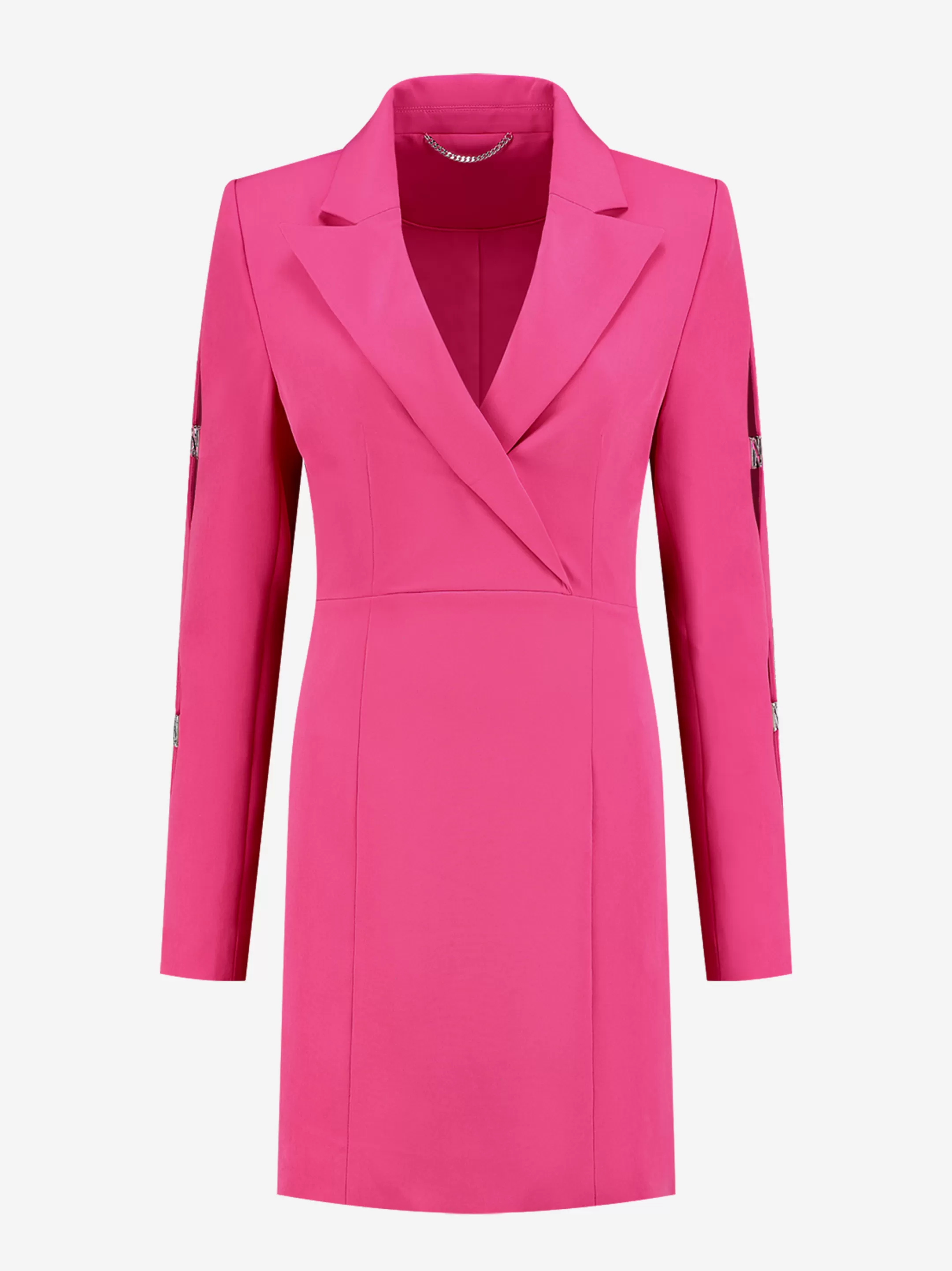 Fashion NIKKIE Dress with open sleeves and N logo Raspberry Rose