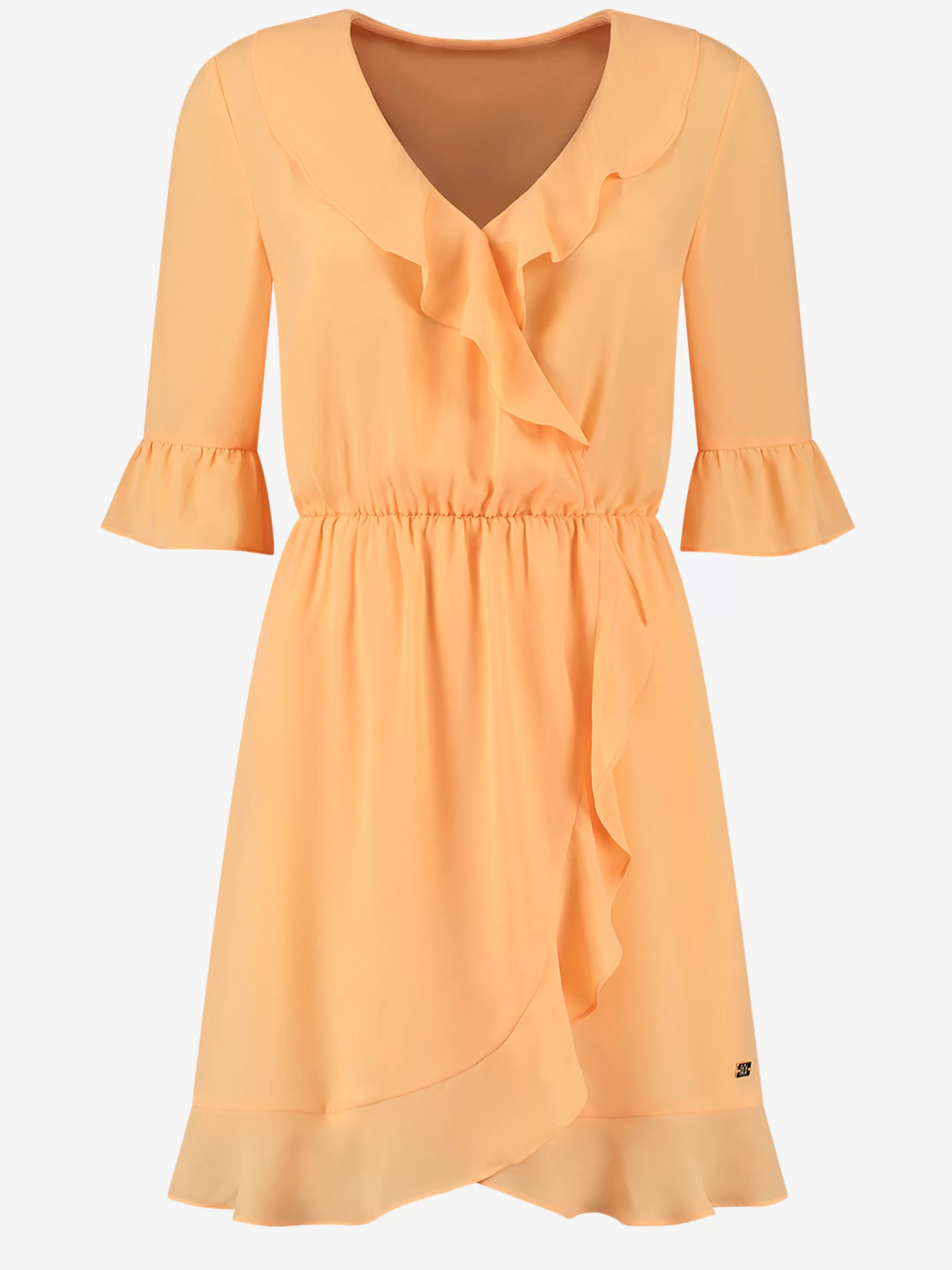 Online NIKKIE DRESS WITH RUFFLES Soft Orange