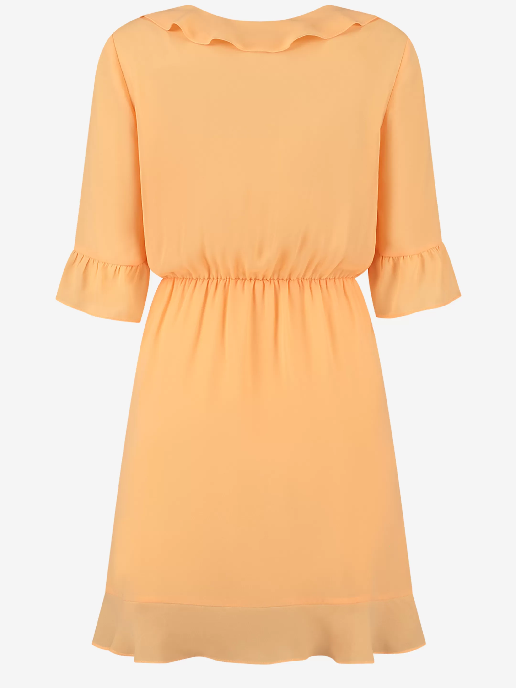 Online NIKKIE DRESS WITH RUFFLES Soft Orange