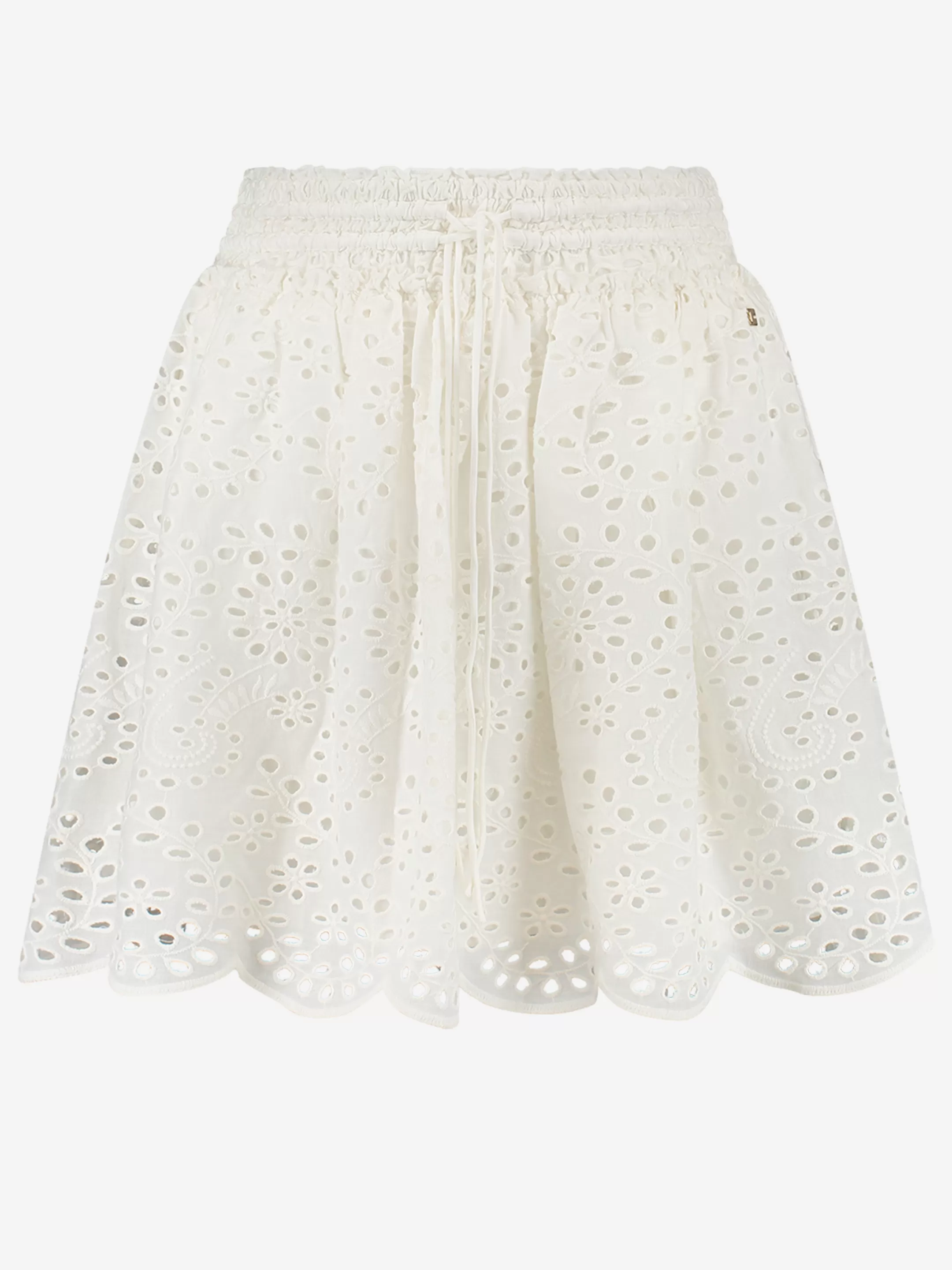New NIKKIE Embroidery A-line skirt Off White