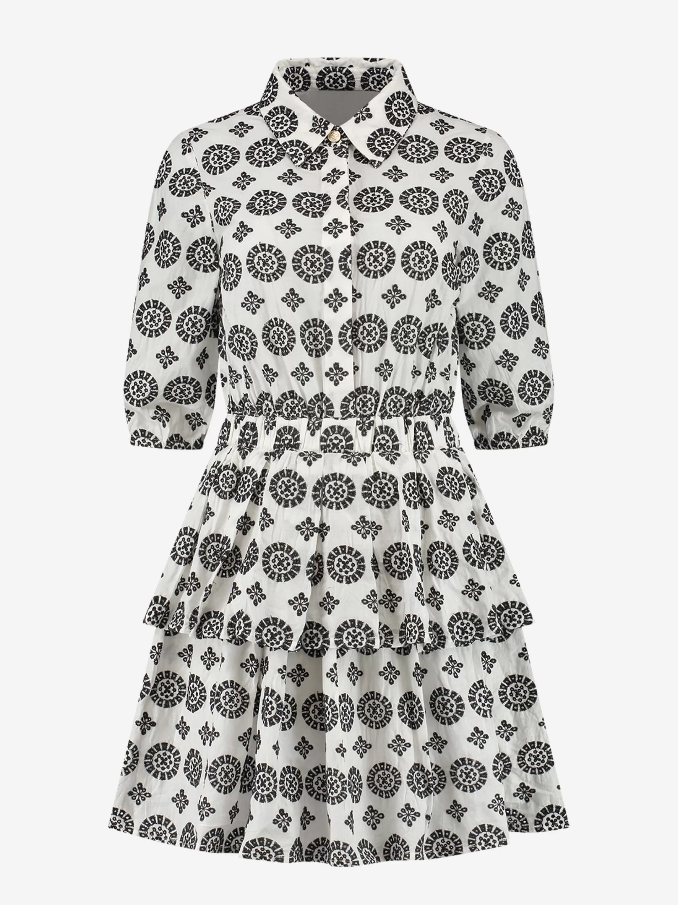 Clearance NIKKIE Embroidery Dress Star White