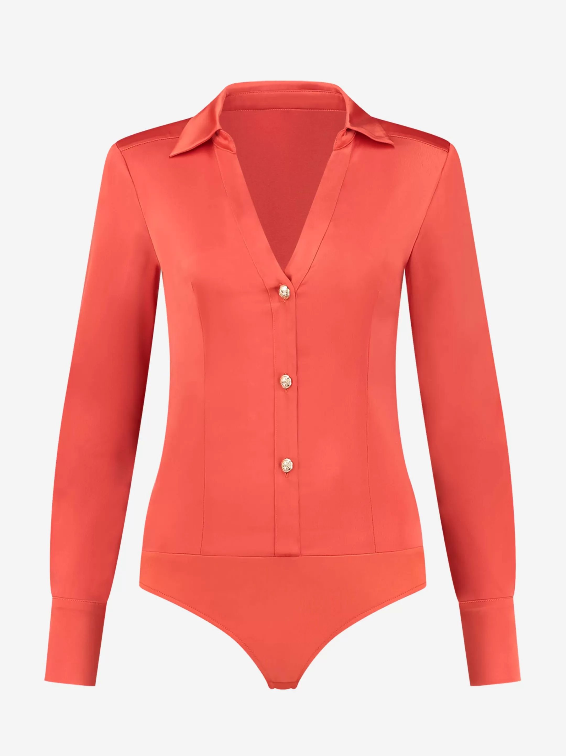 Outlet NIKKIE Fitted body with satin look Paprika