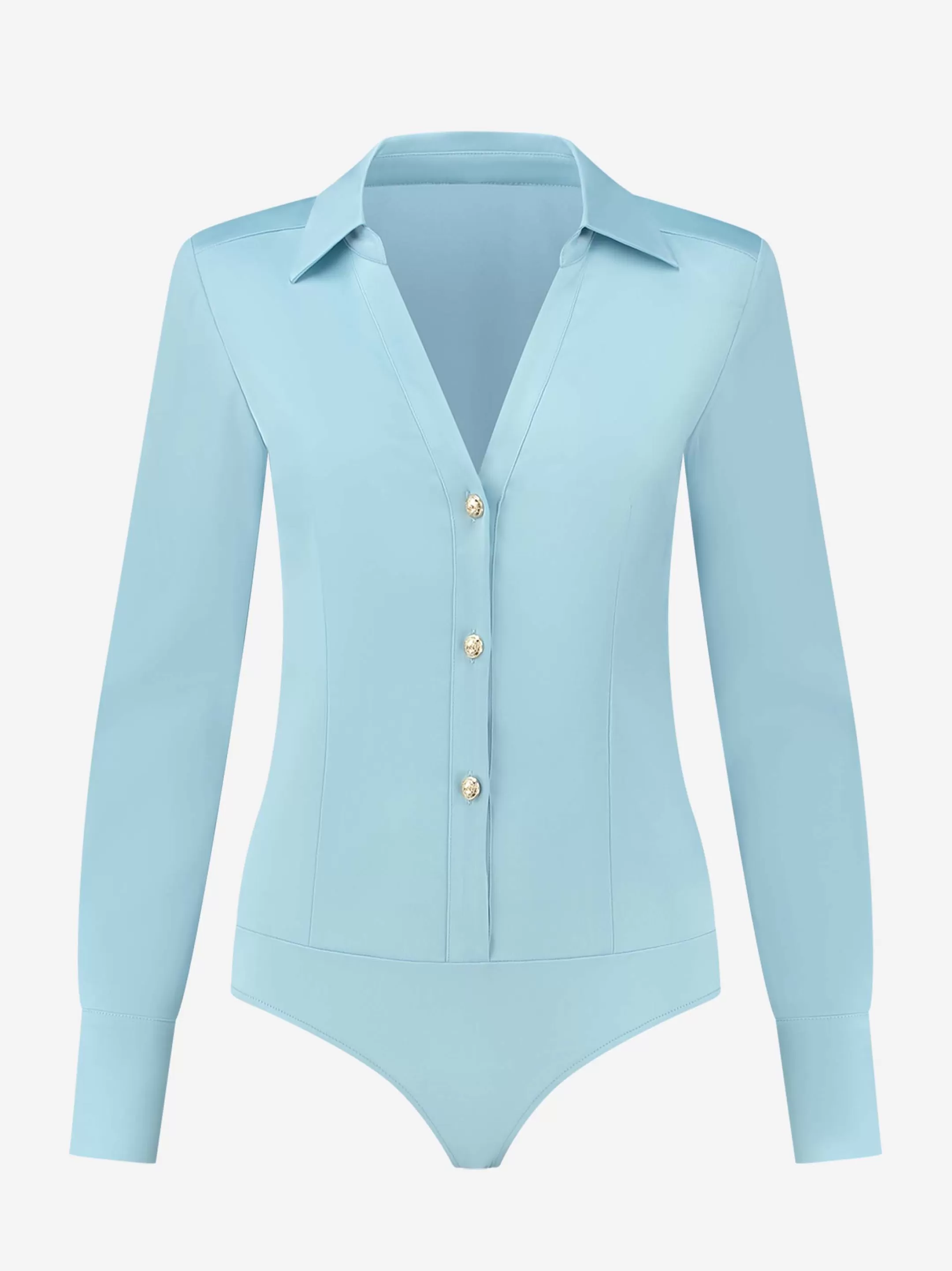 Flash Sale NIKKIE Fitted body with satin look Light Dresden Blue