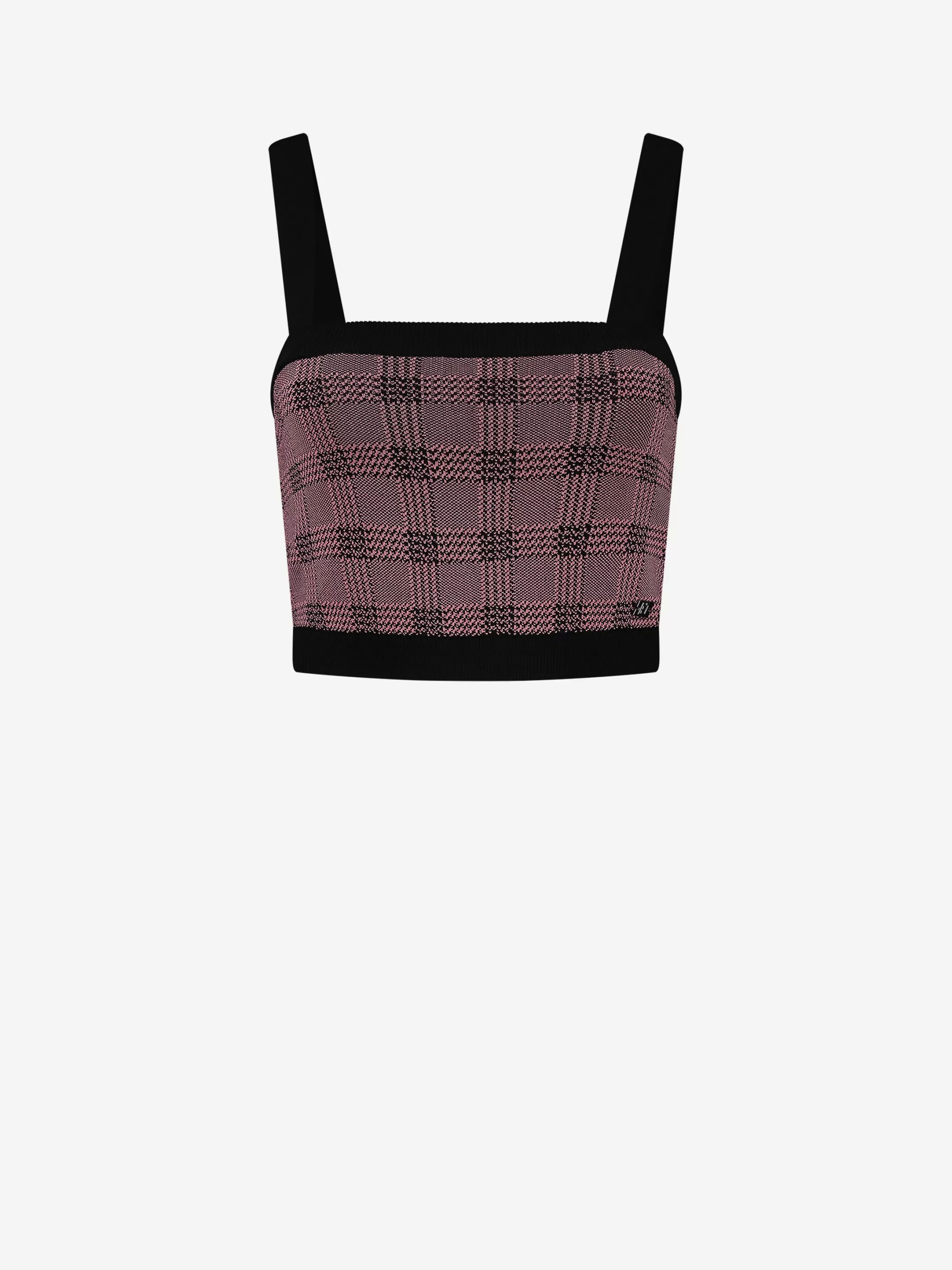 Outlet NIKKIE Fitted checkered top Rouge
