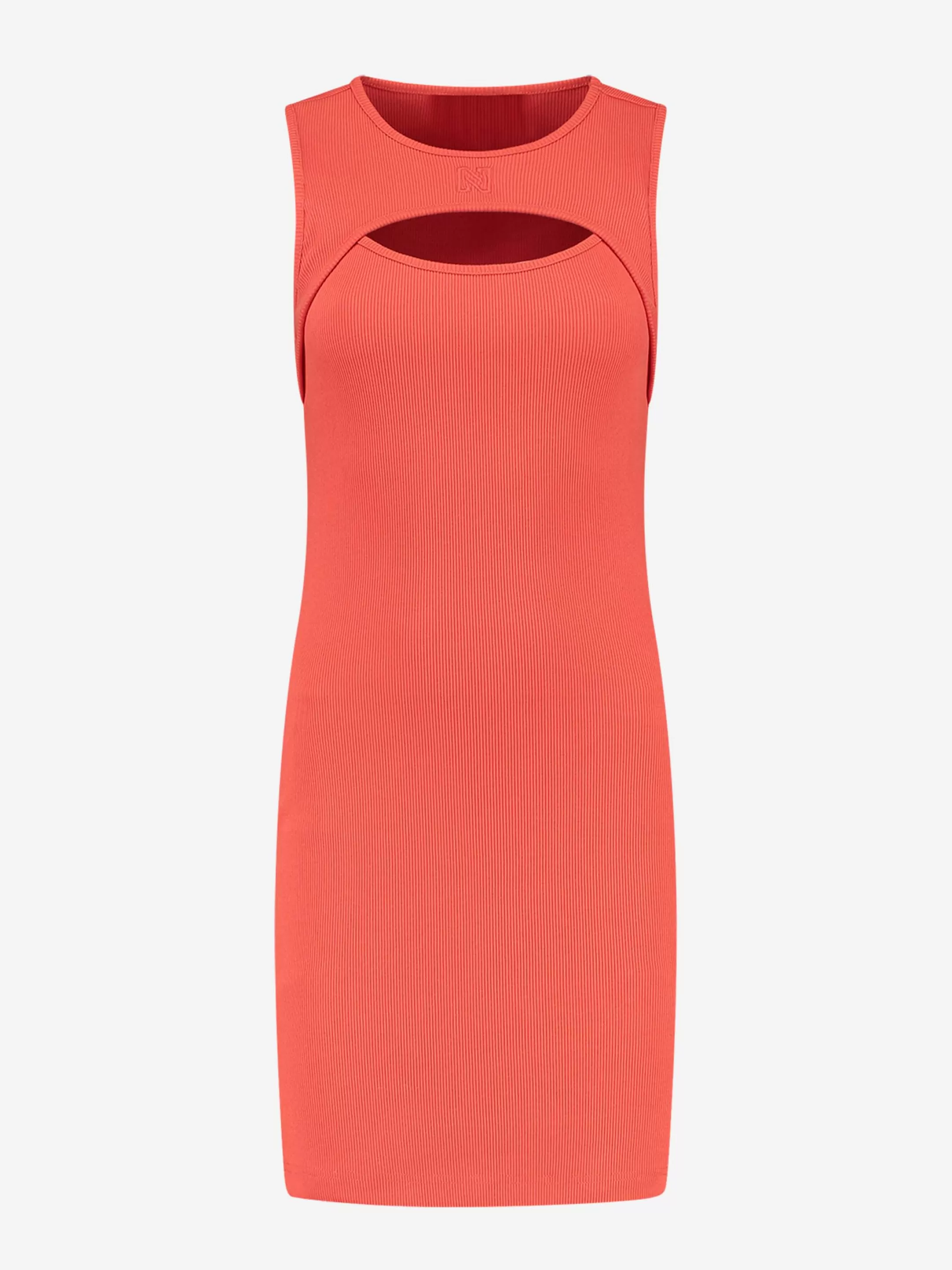Outlet NIKKIE Fitted dress with cut out Paprika