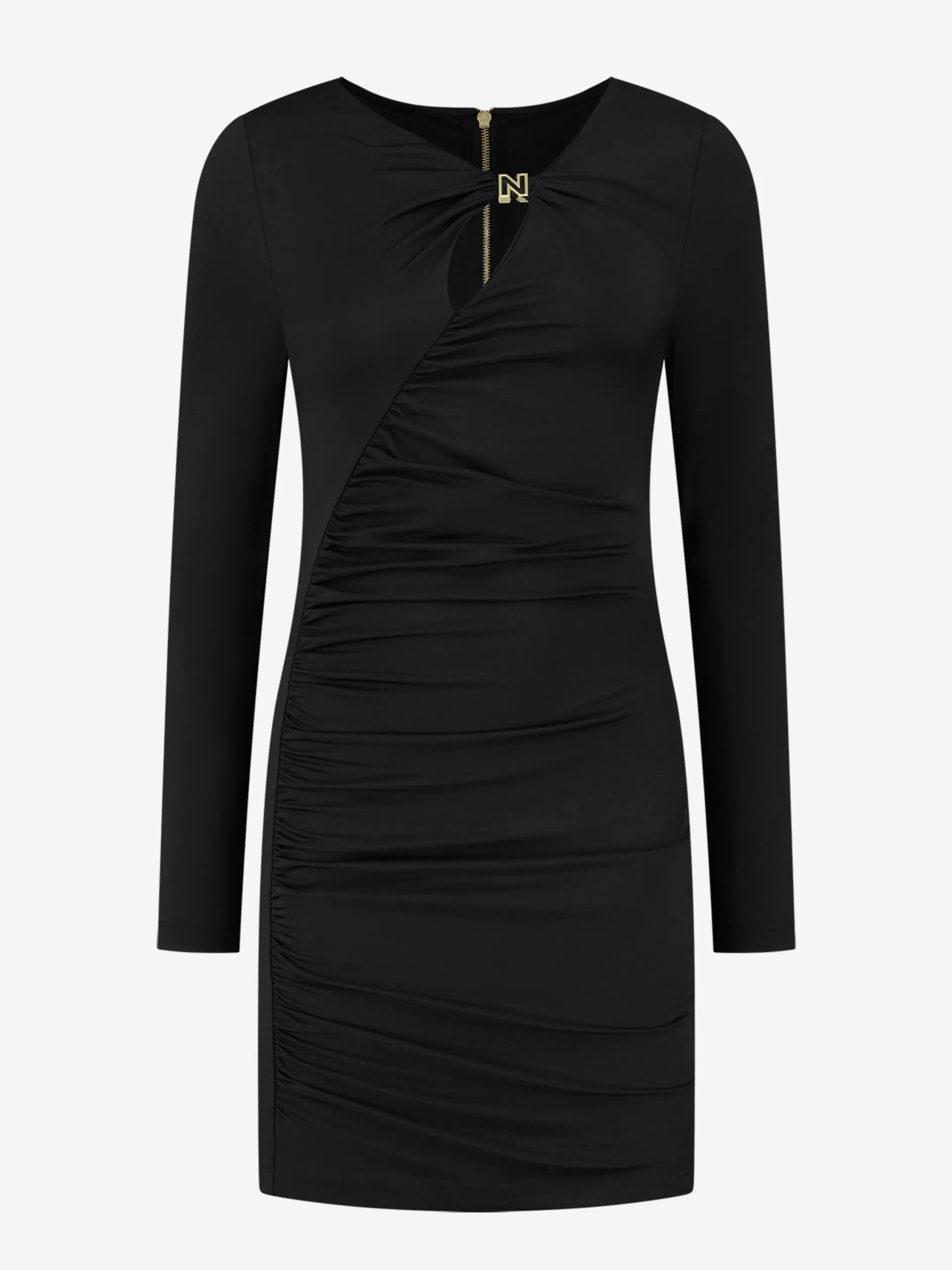 Discount NIKKIE Fitted dress with cut-out Black