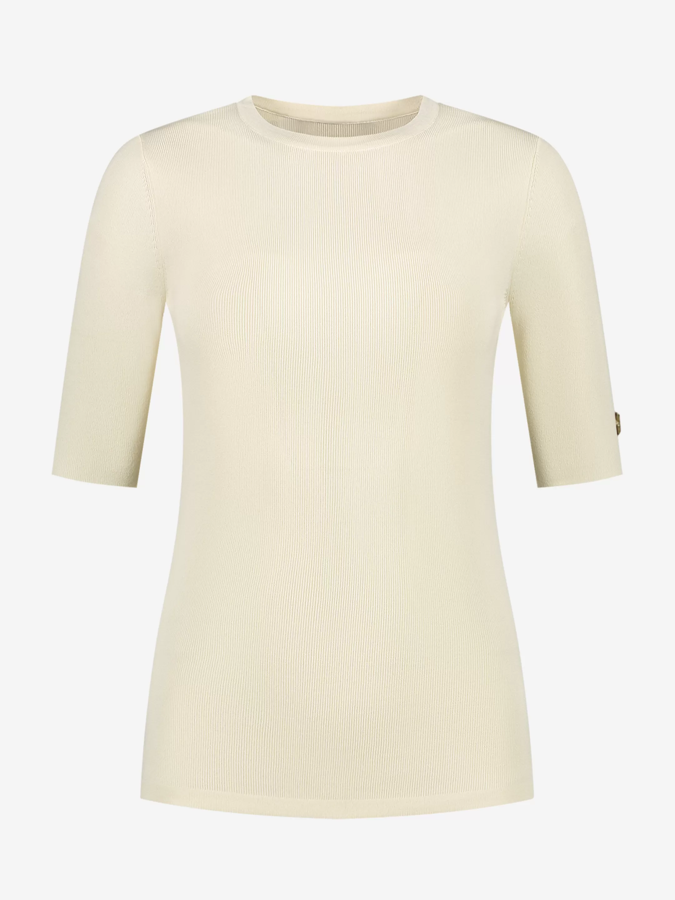 Online NIKKIE Fitted half sleeves with roundneck Pearl