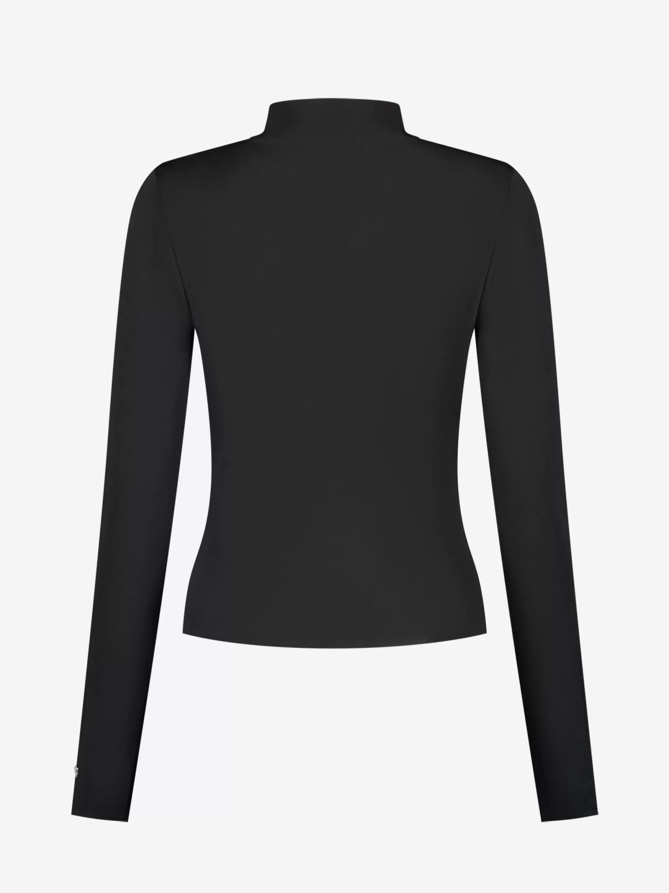 Clearance NIKKIE Fitted longsleeve with cut out   Black