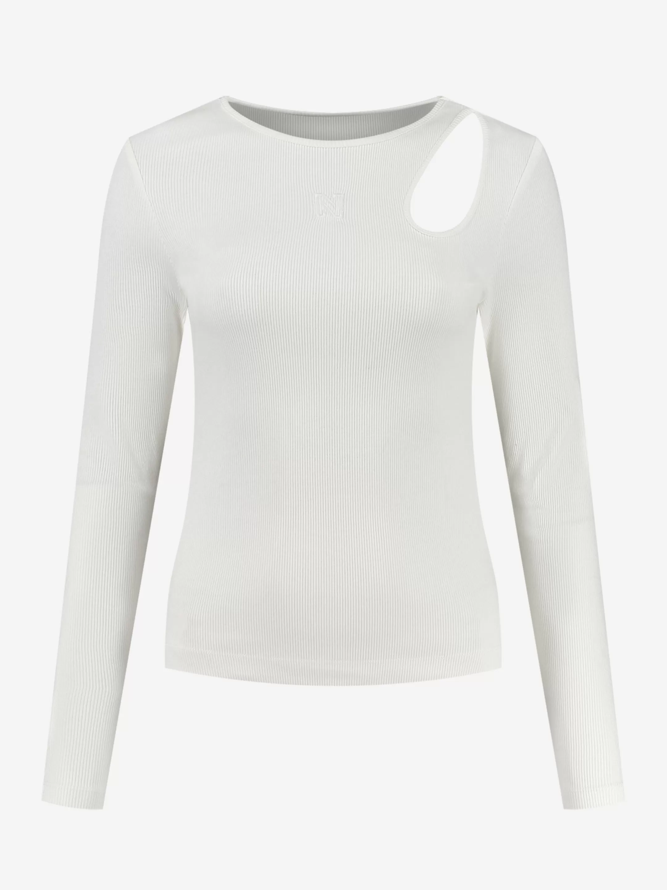 New NIKKIE Fitted longsleeve with cut-out Star White