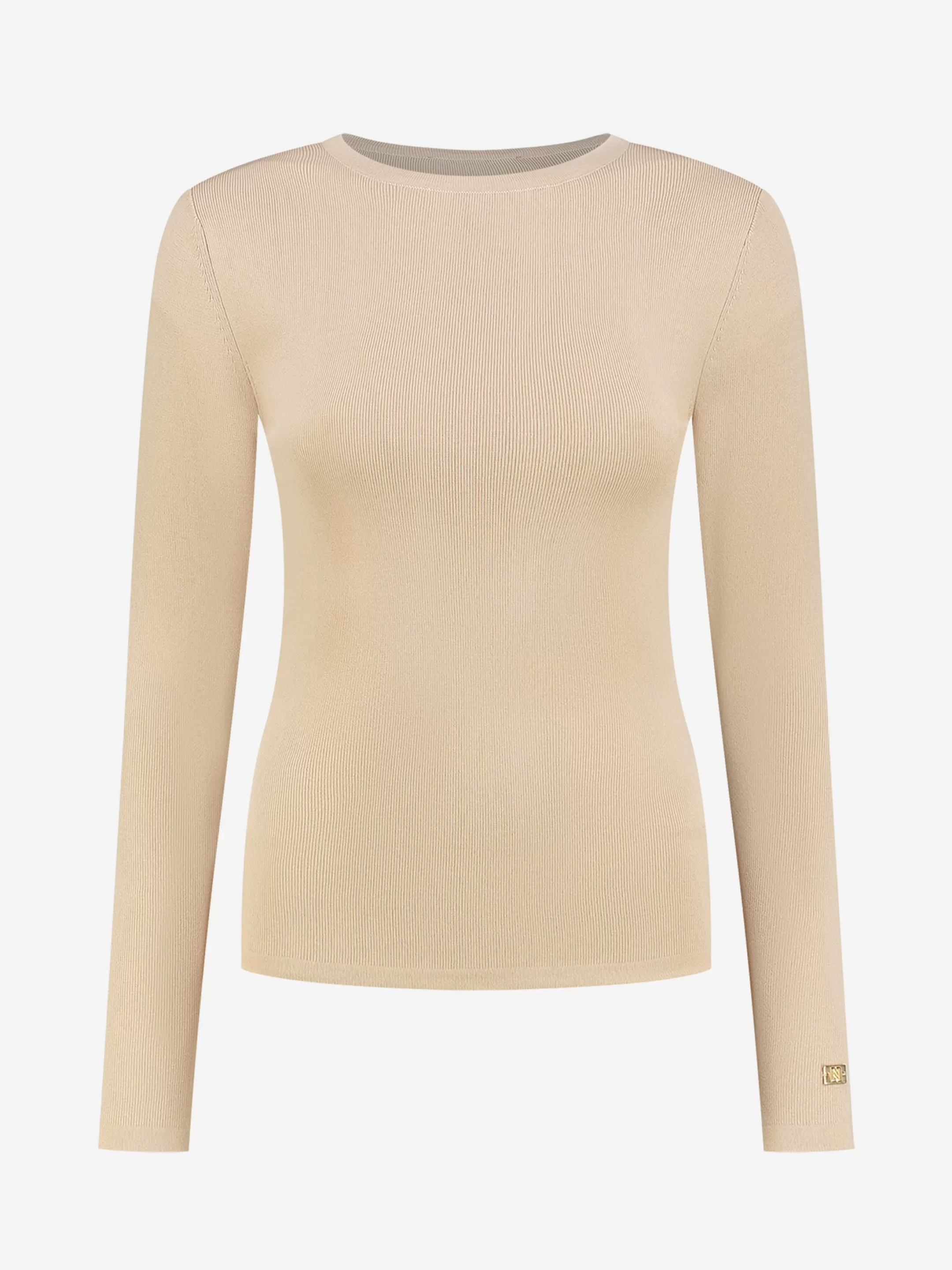 New NIKKIE Fitted longsleeve with roundneck Hummus