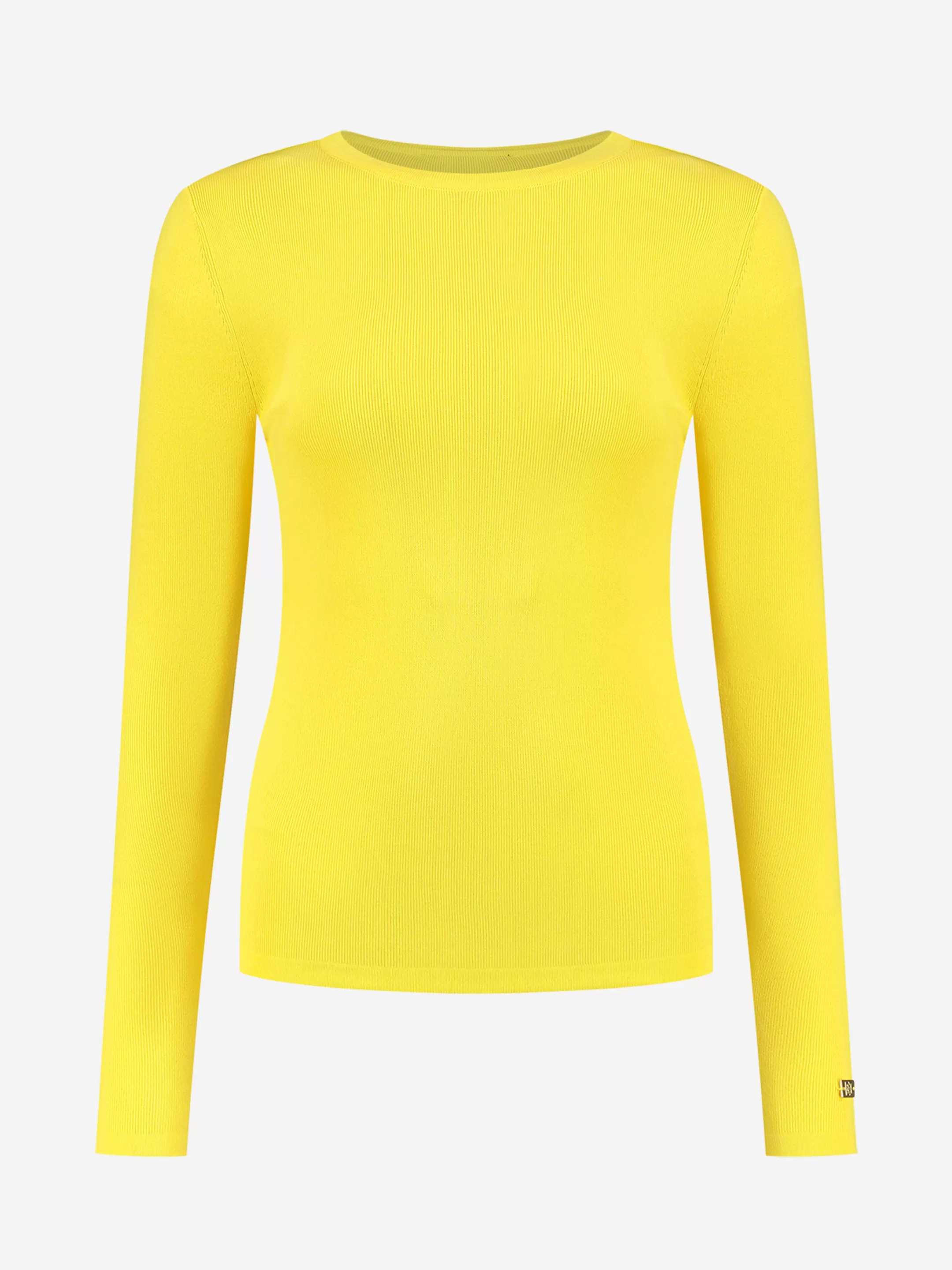 Flash Sale NIKKIE Fitted longsleeve with roundneck Corn Yellow