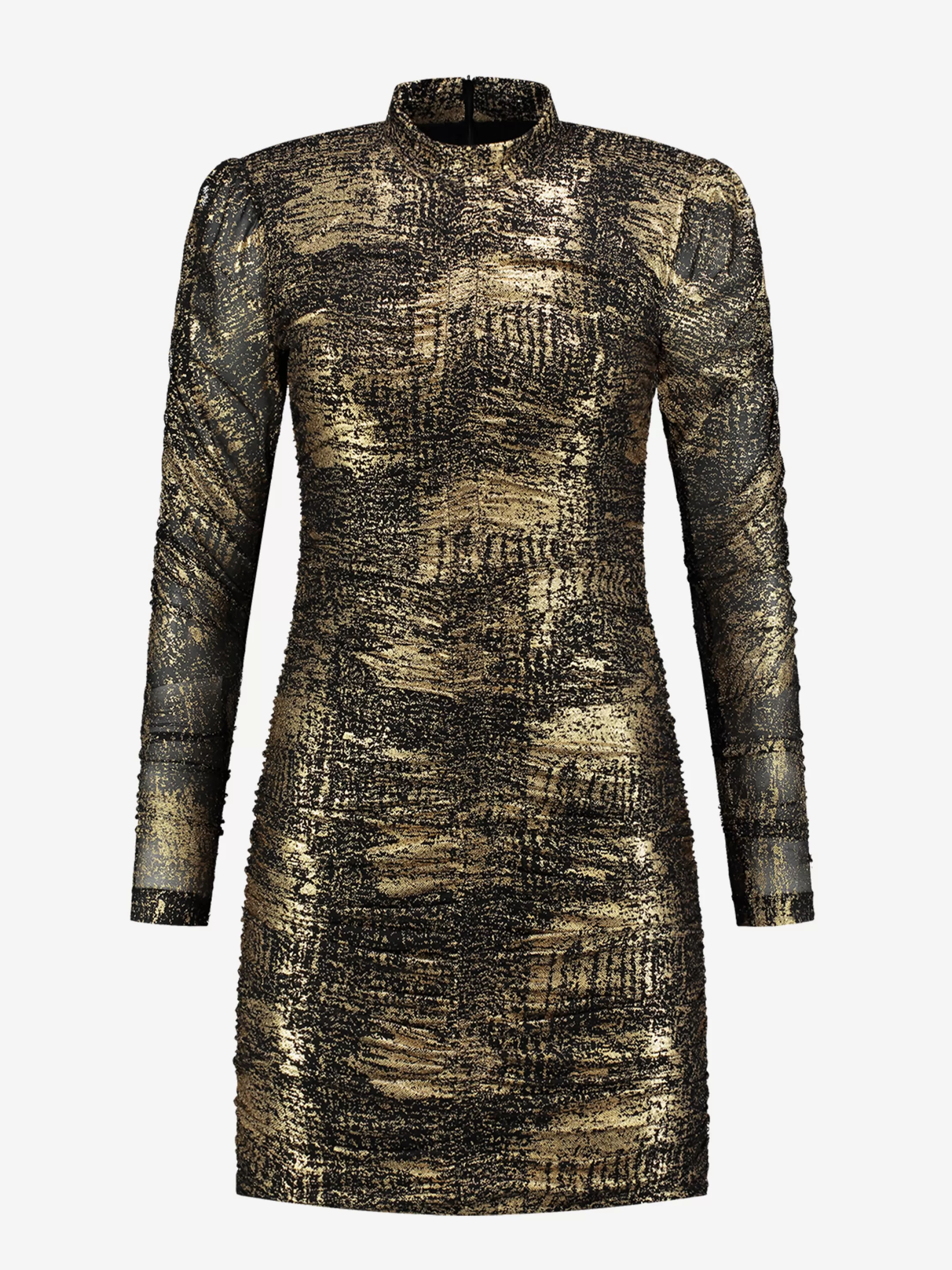 Outlet NIKKIE Fitted mesh dress Black