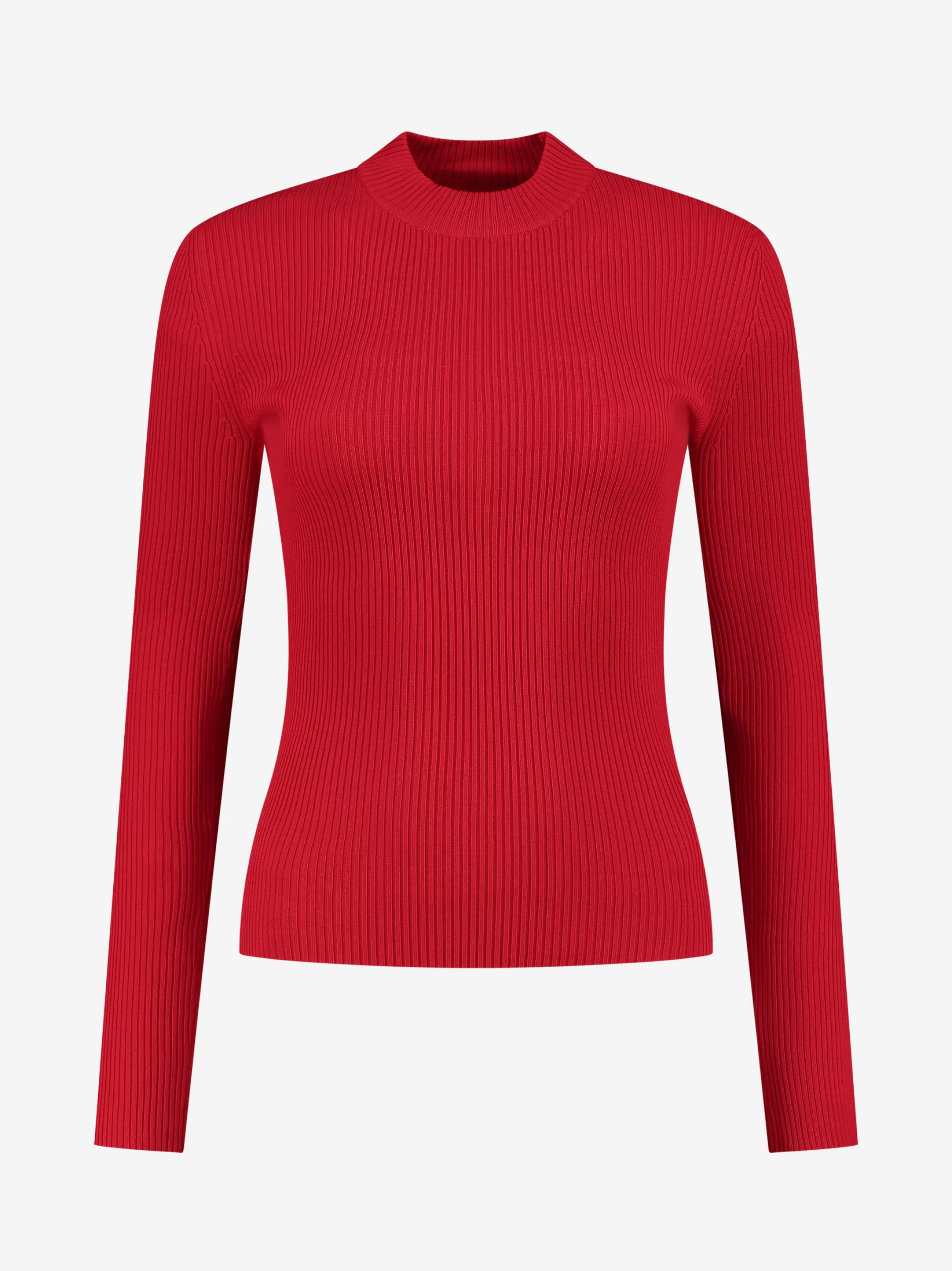 Clearance NIKKIE Fitted rib top Racing Red