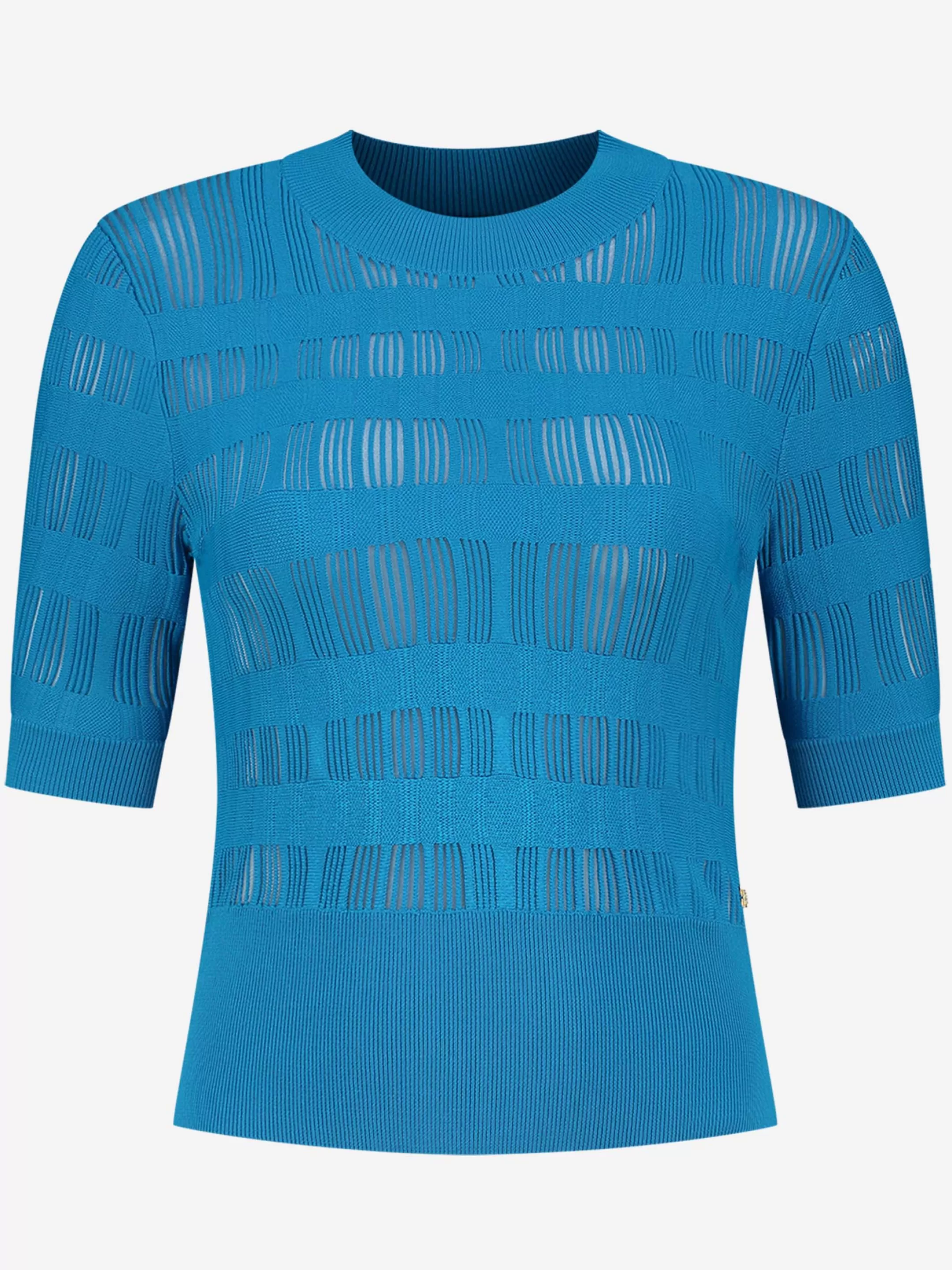 Clearance NIKKIE Fitted semitransparent top Dresden Blue