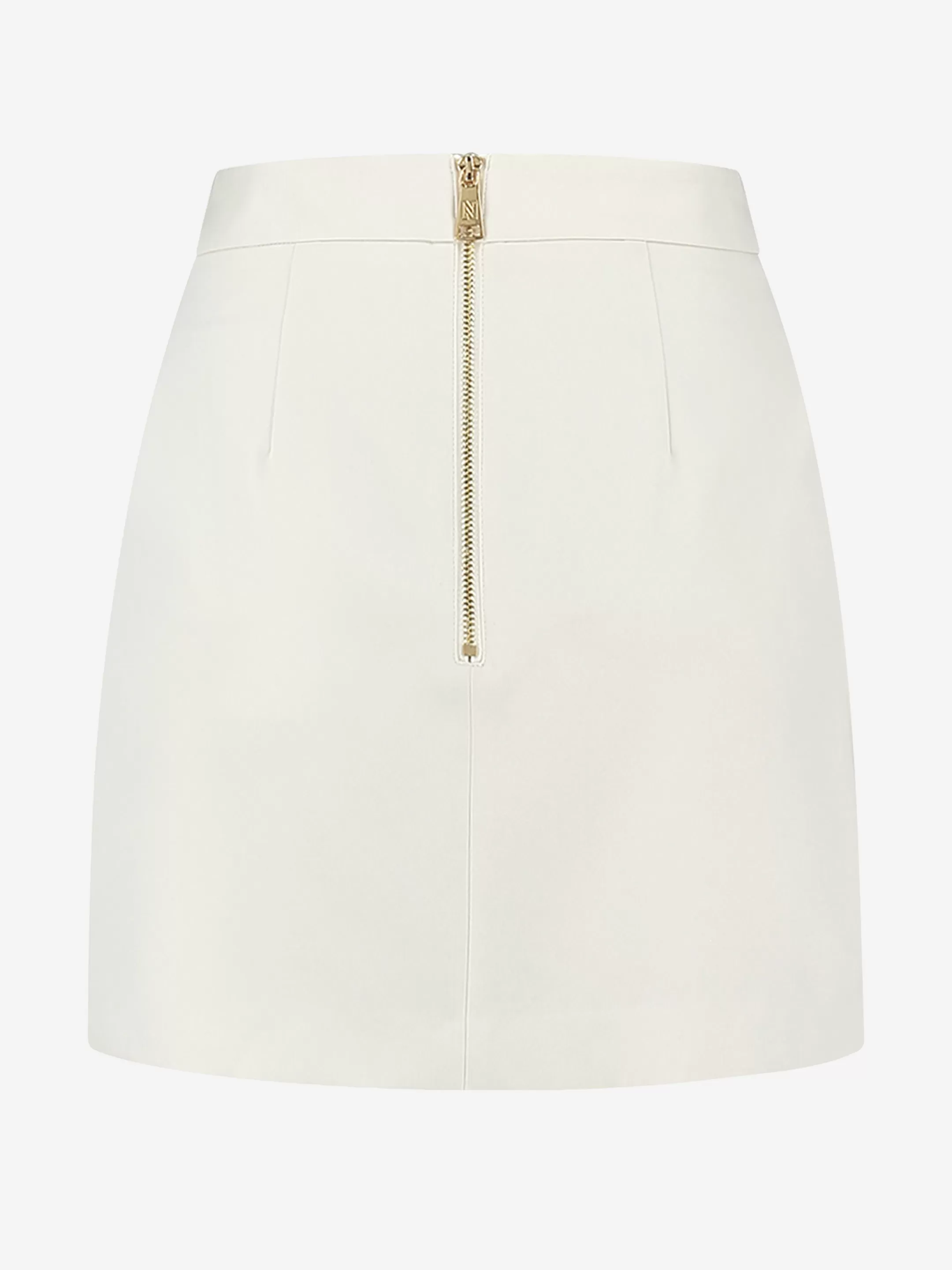 New NIKKIE Fitted skirt with slit Cream