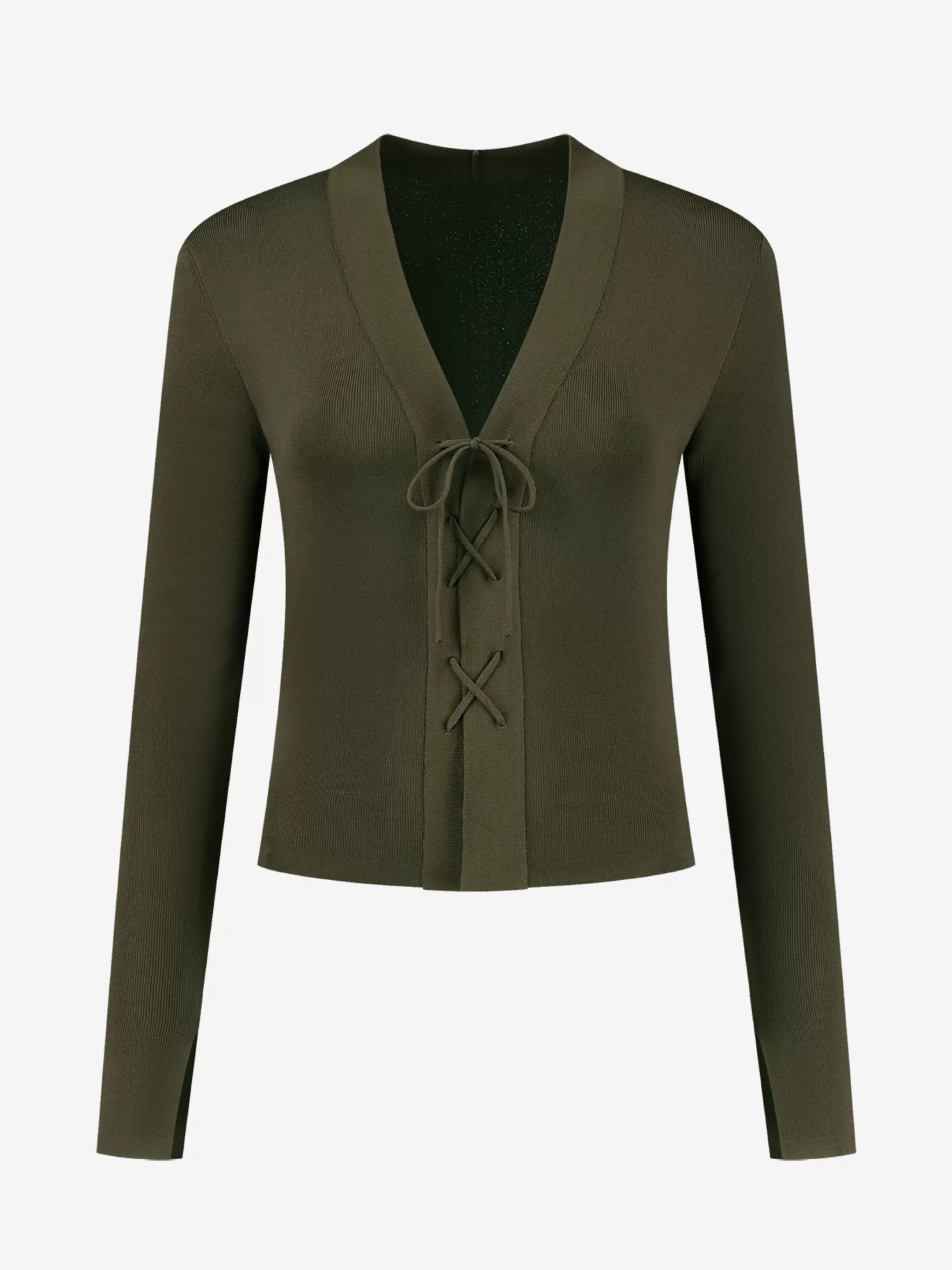 Flash Sale NIKKIE Fitted Top with cord Combat Green
