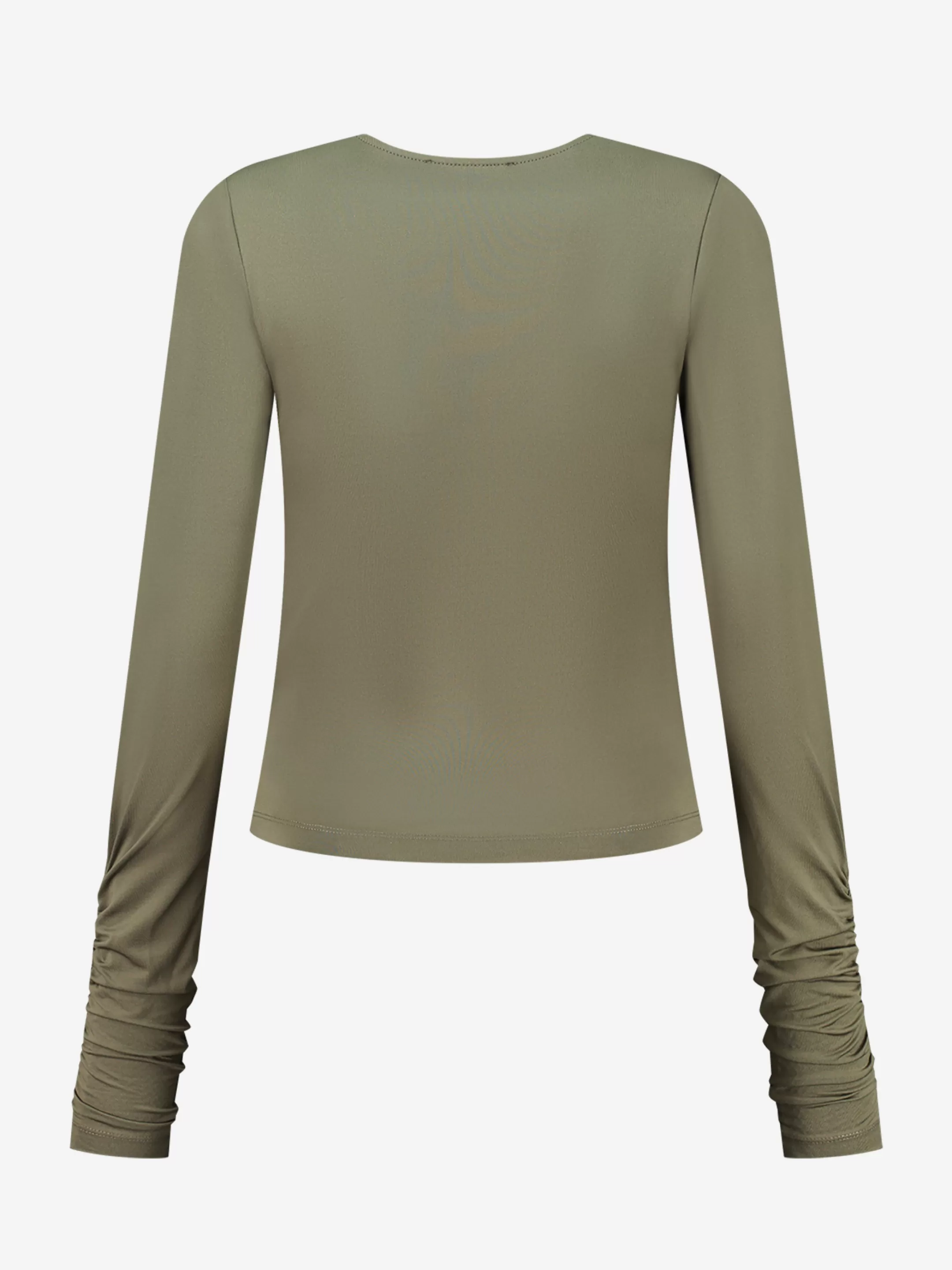 Hot NIKKIE Fitted top with cut-out Combat Green