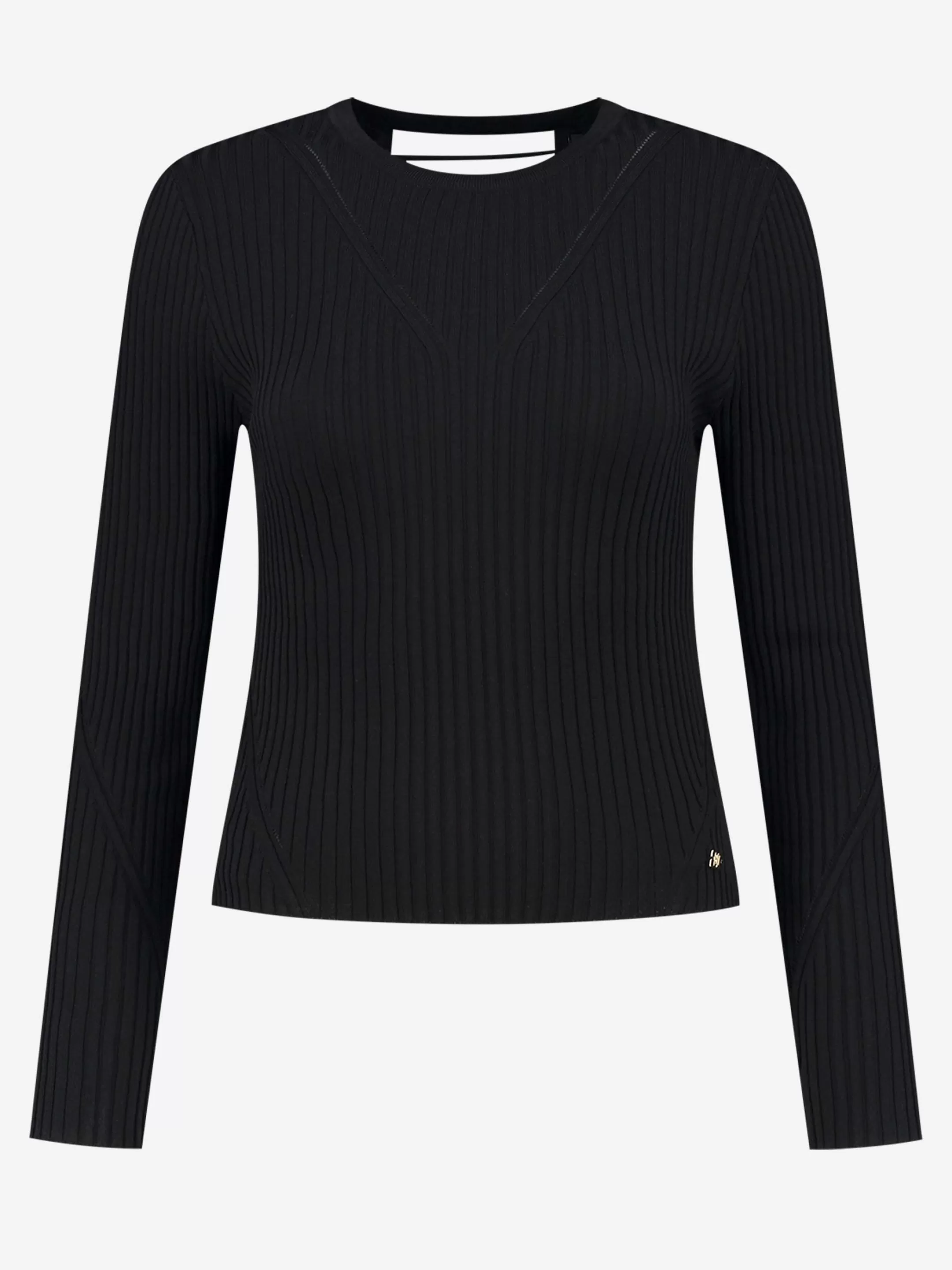 New NIKKIE Fitted top with lace-up back Black
