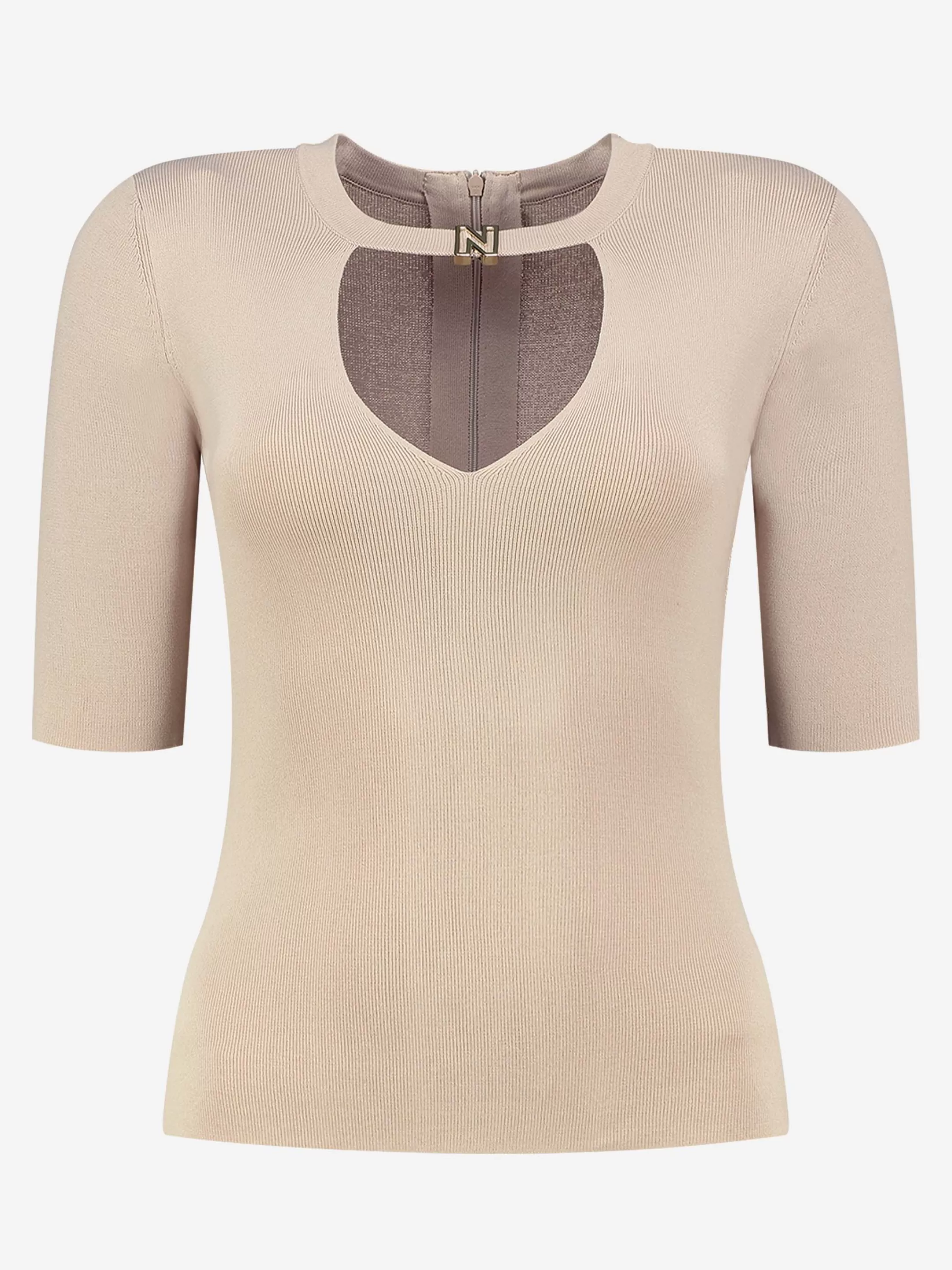 Online NIKKIE Fitted top with N logo   Dust