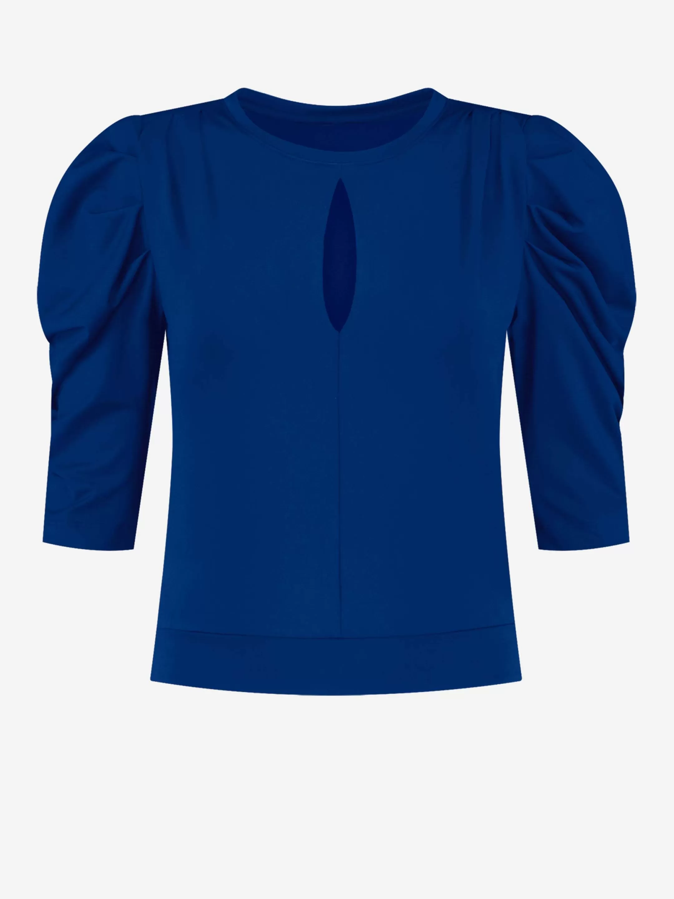 Discount NIKKIE Fitted top with puffed sleeves Royal Blue