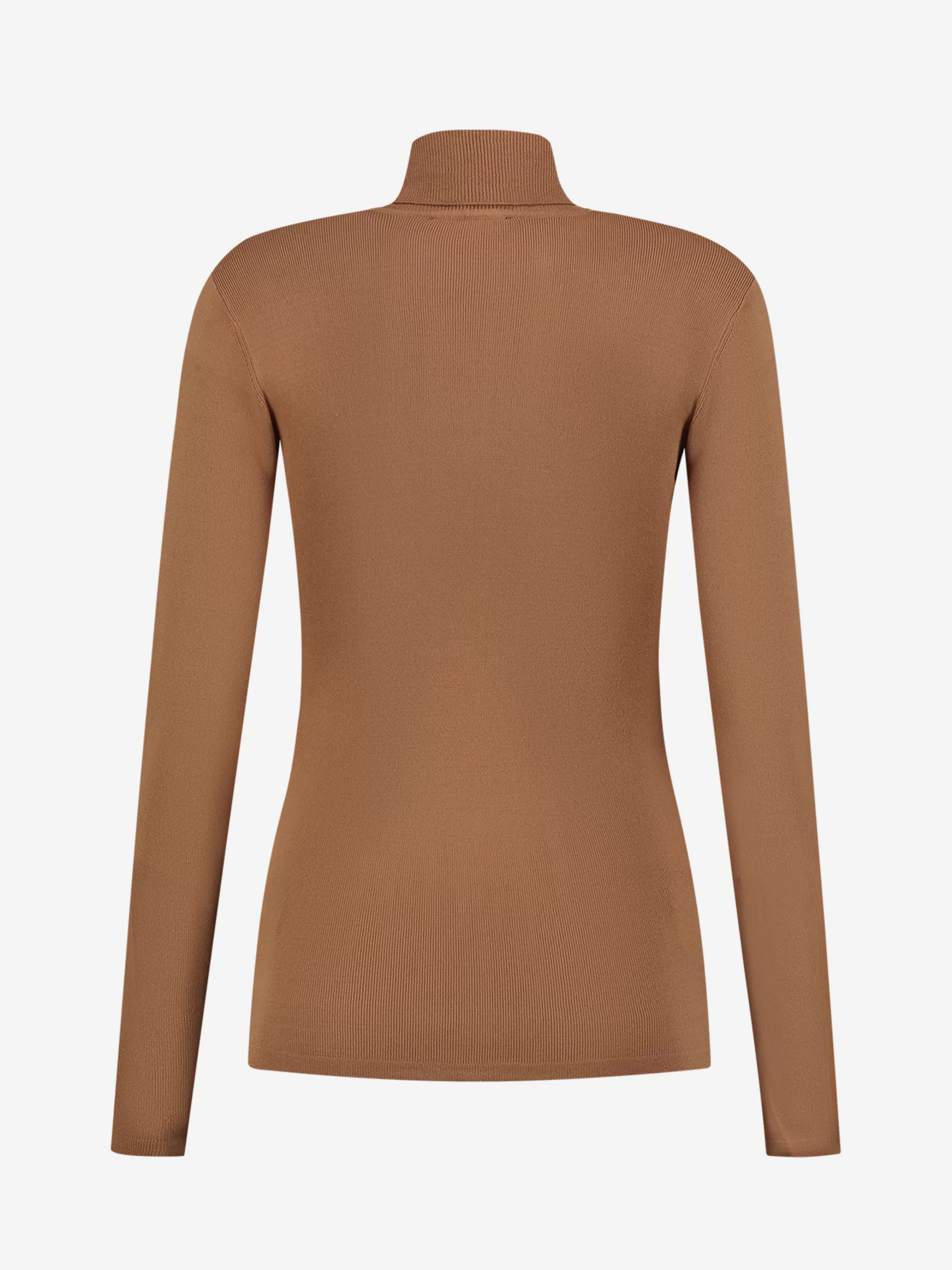 Sale NIKKIE Fitted top with turtle neck Caramel