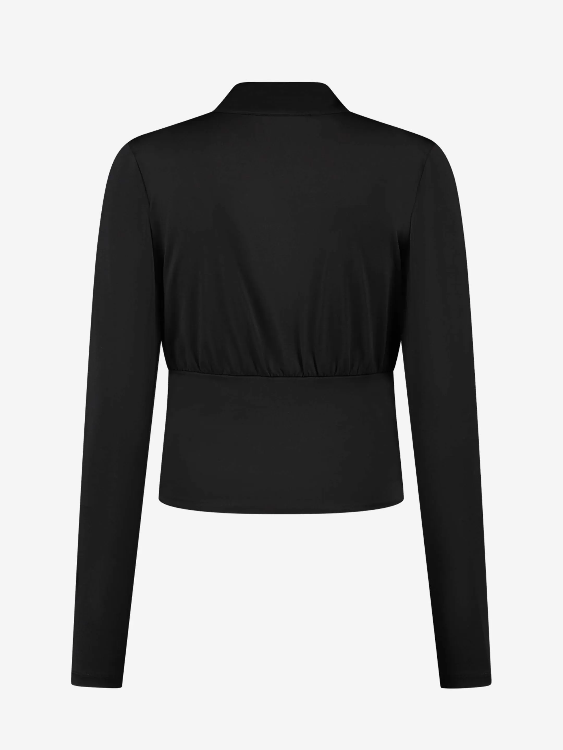 Shop NIKKIE Fitted top with v-neckline Black