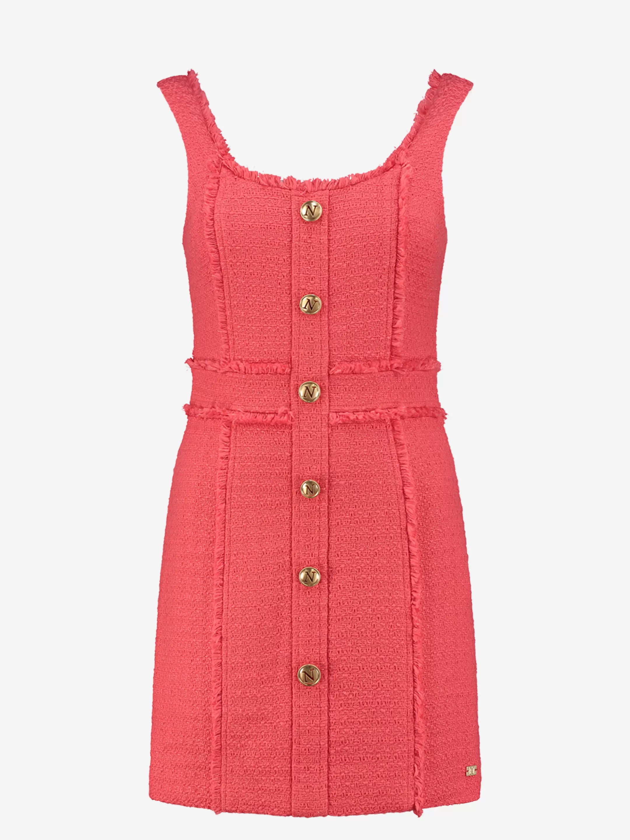 Outlet NIKKIE Fitted tweed dress Electric