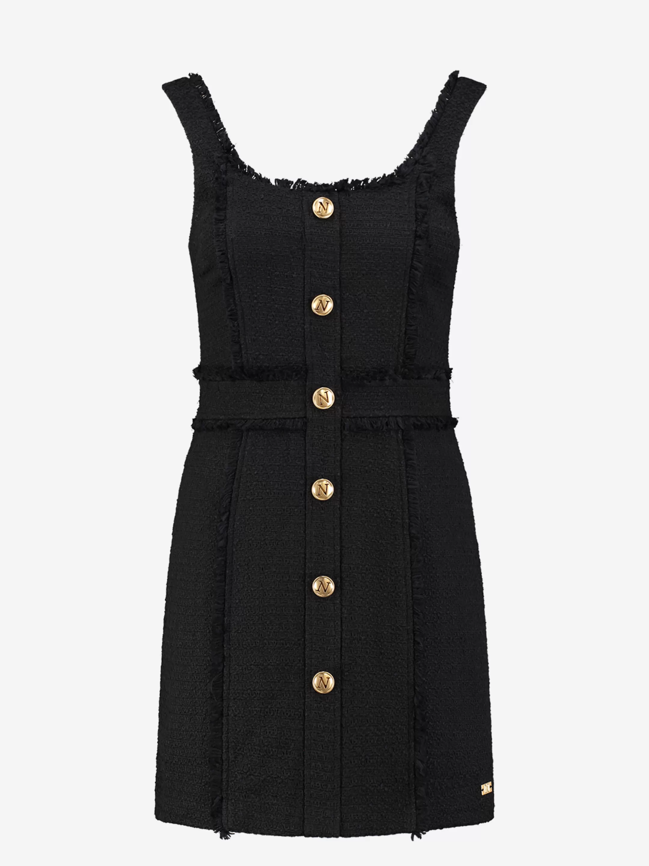 Online NIKKIE Fitted tweed dress Black