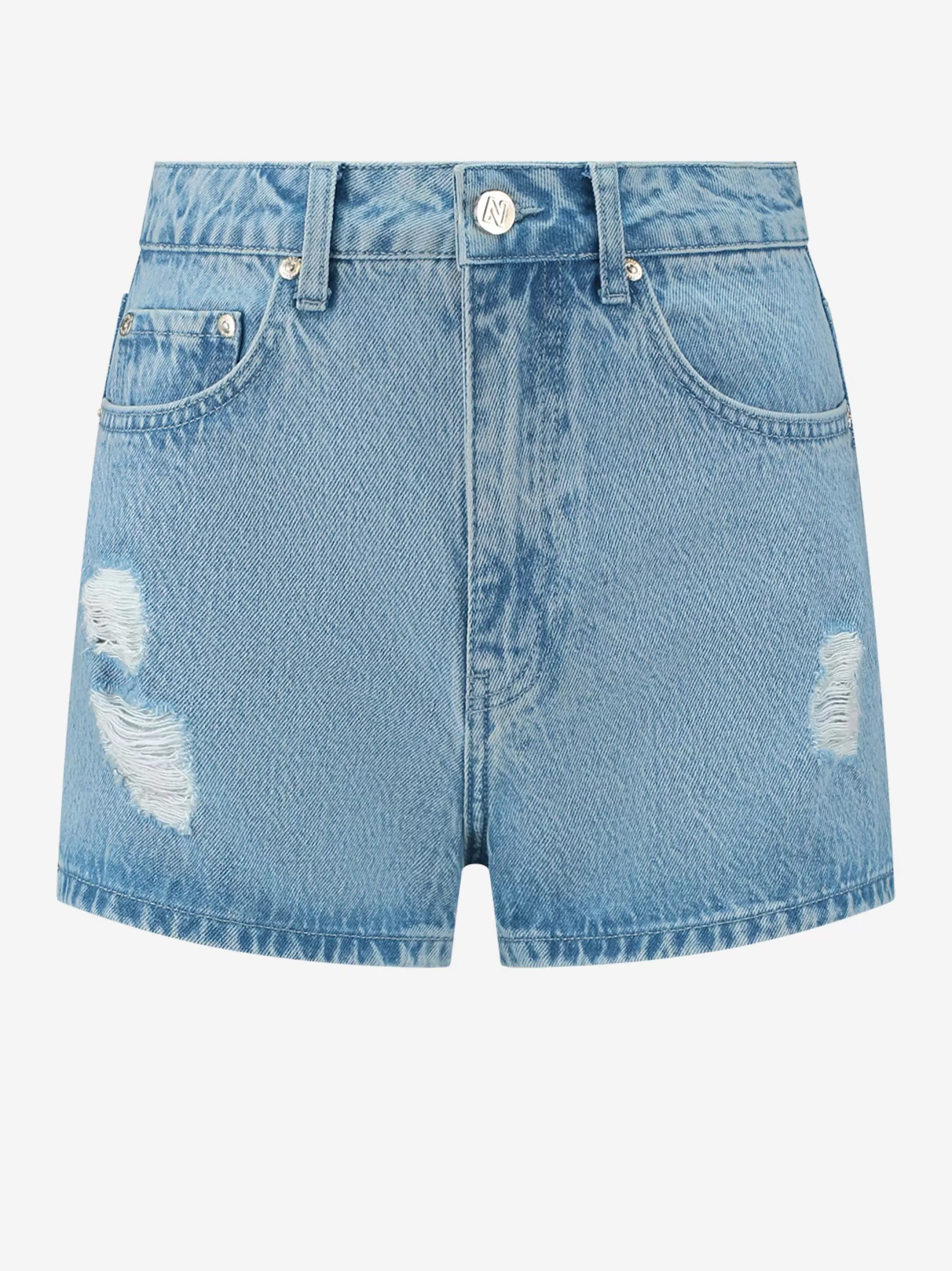Online NIKKIE High rise denim shorts Blue denim