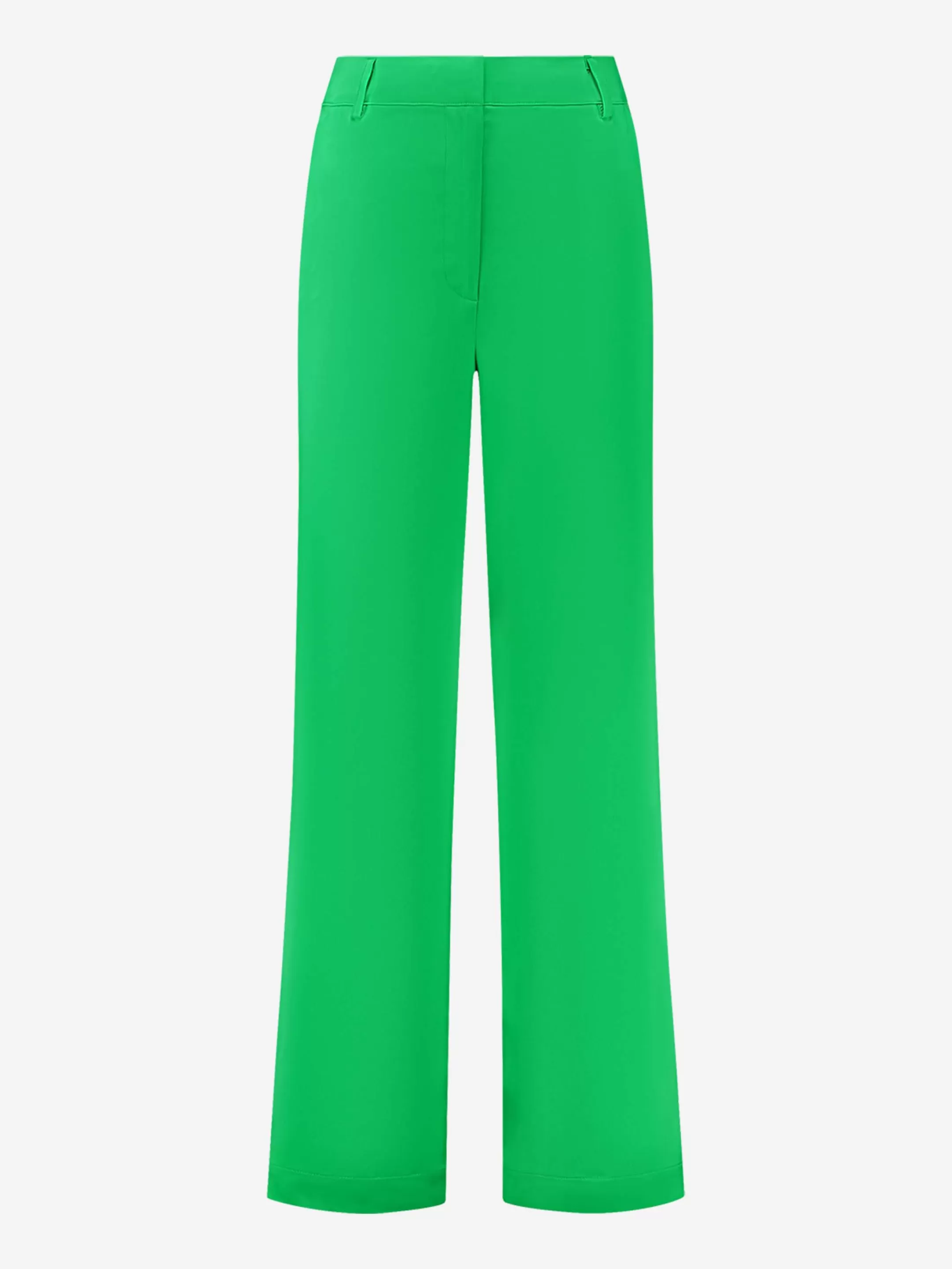 Hot NIKKIE High rise satin look pants with straight fit Fern Green