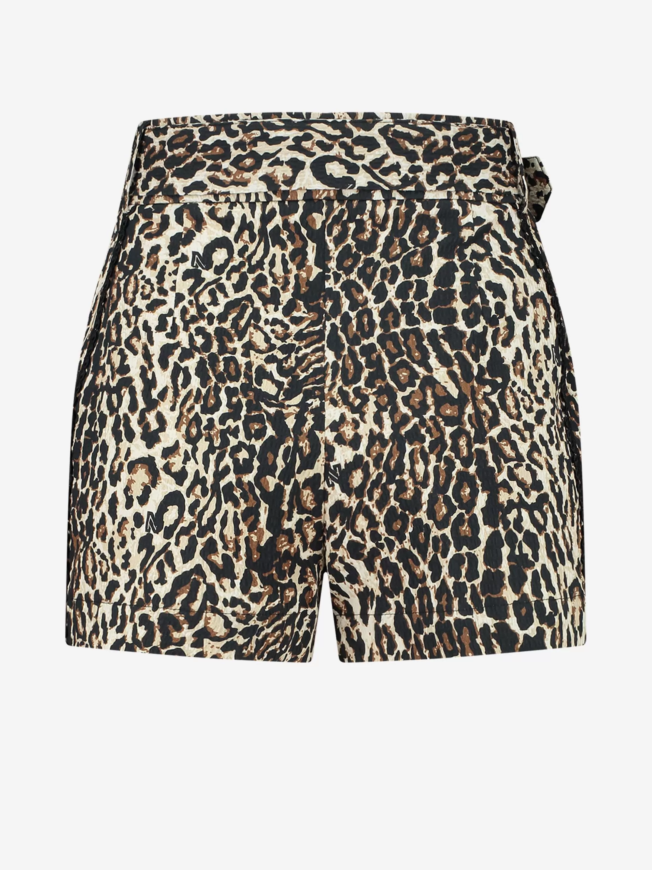 New NIKKIE High rise structured shorts with belt Dust/Black
