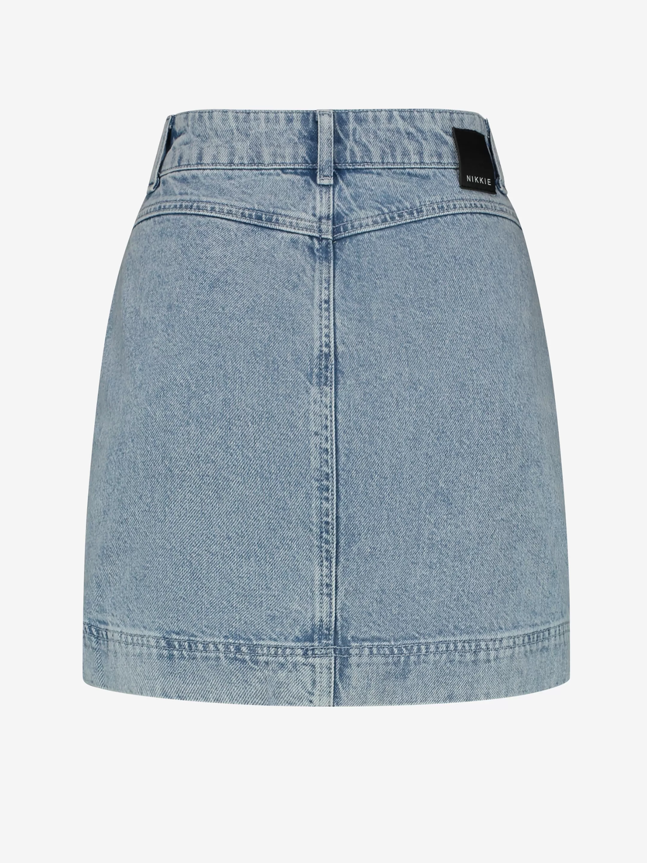 Hot NIKKIE High waist Denim mini skirt Light Blue Denim