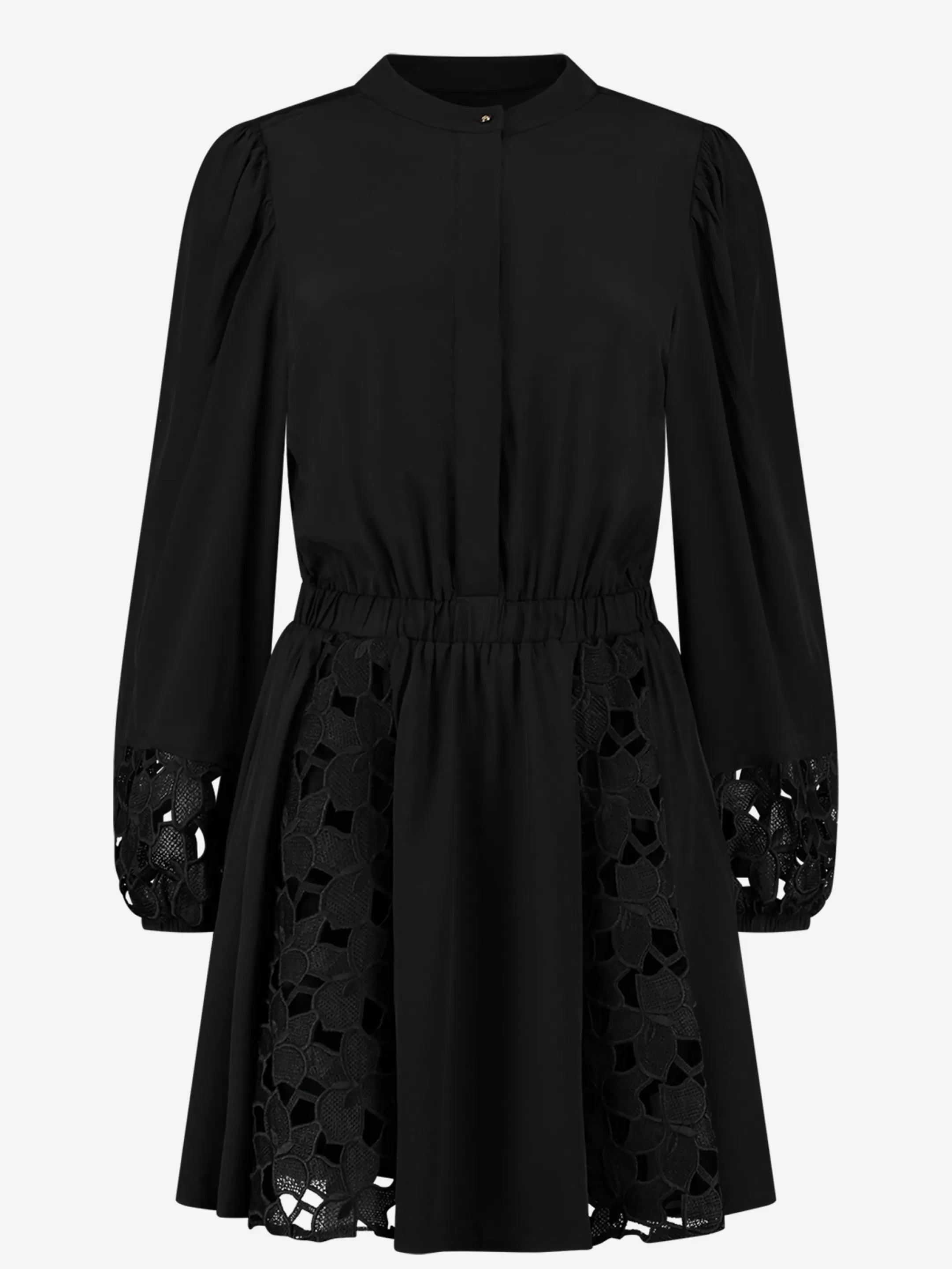 Clearance NIKKIE Lace Dress with high neck   Black