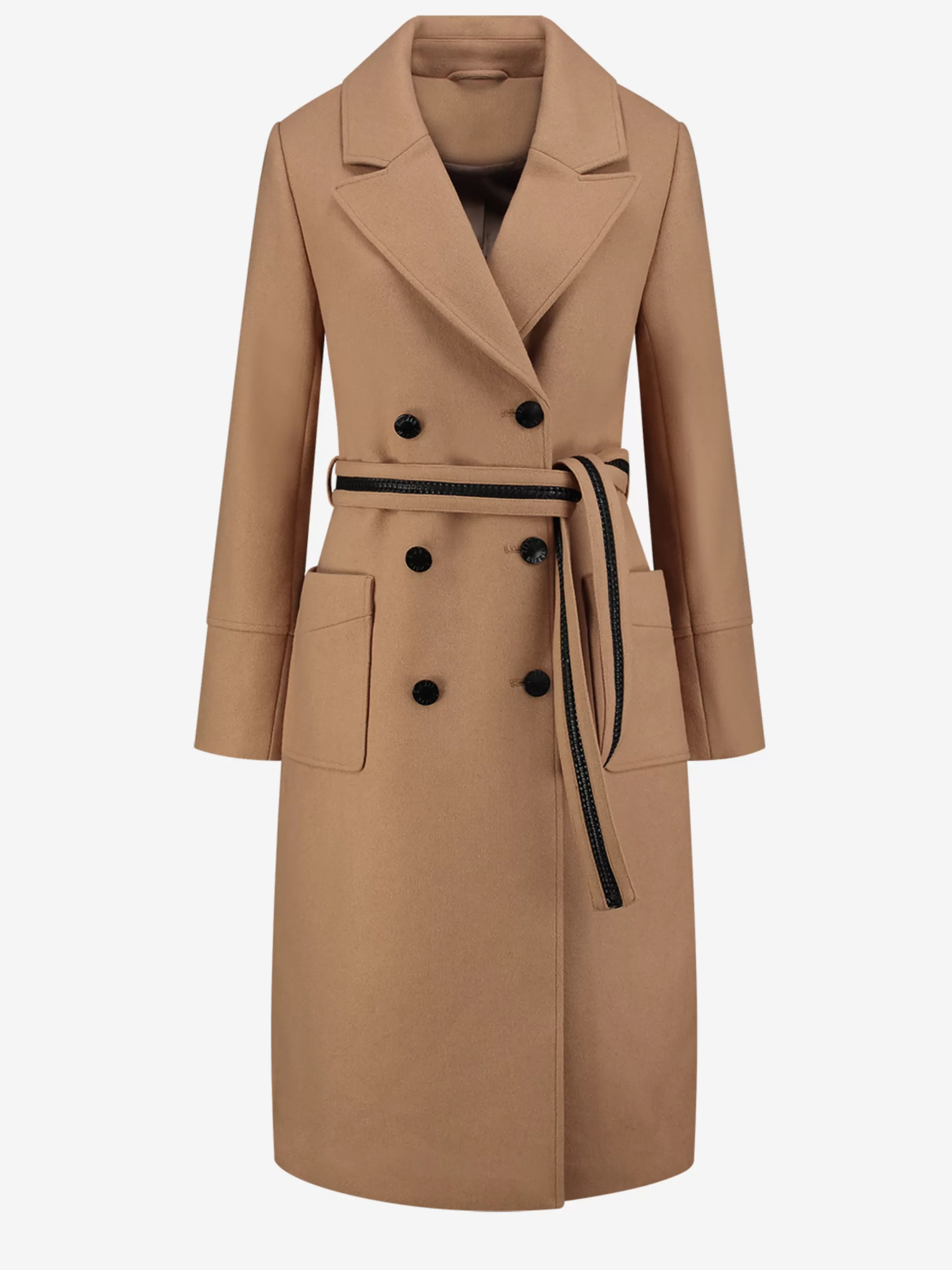 Hot NIKKIE Long coat with big pockets Caramel